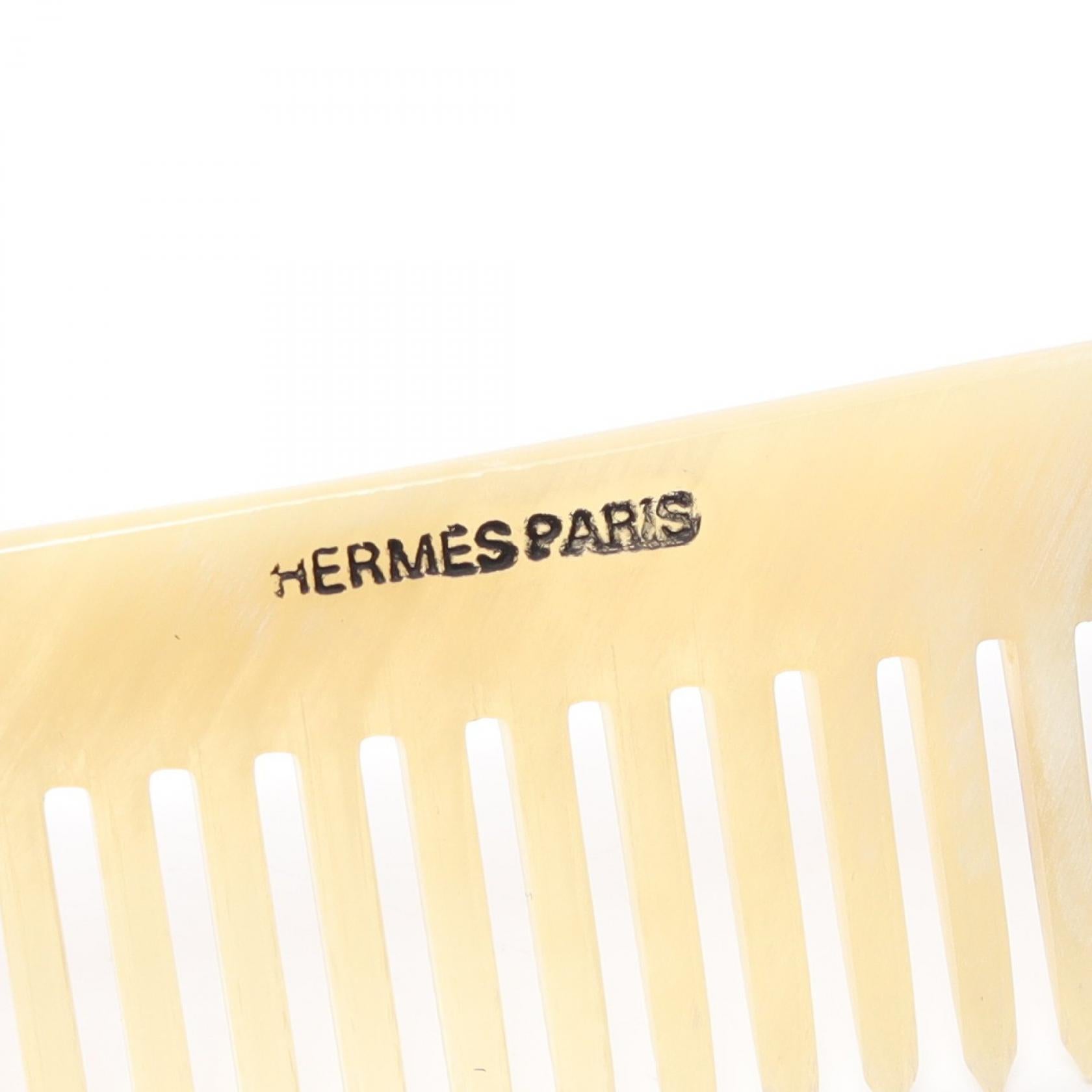 Hermes Buffalo Horn Hair Comb Accessory