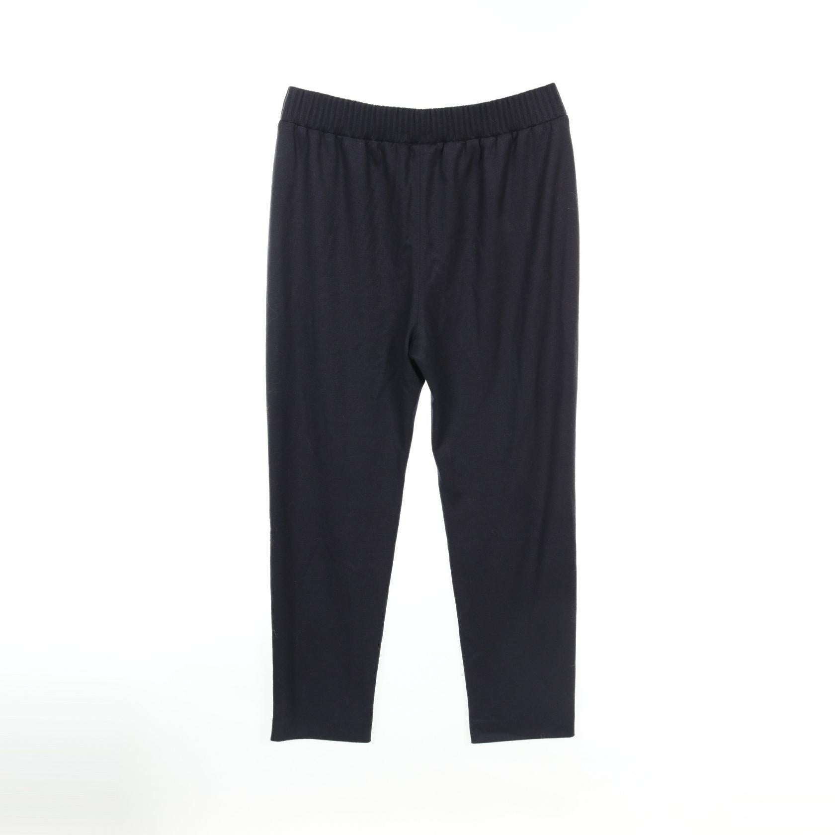 Chanel Wool Coco Mark Pants Navy