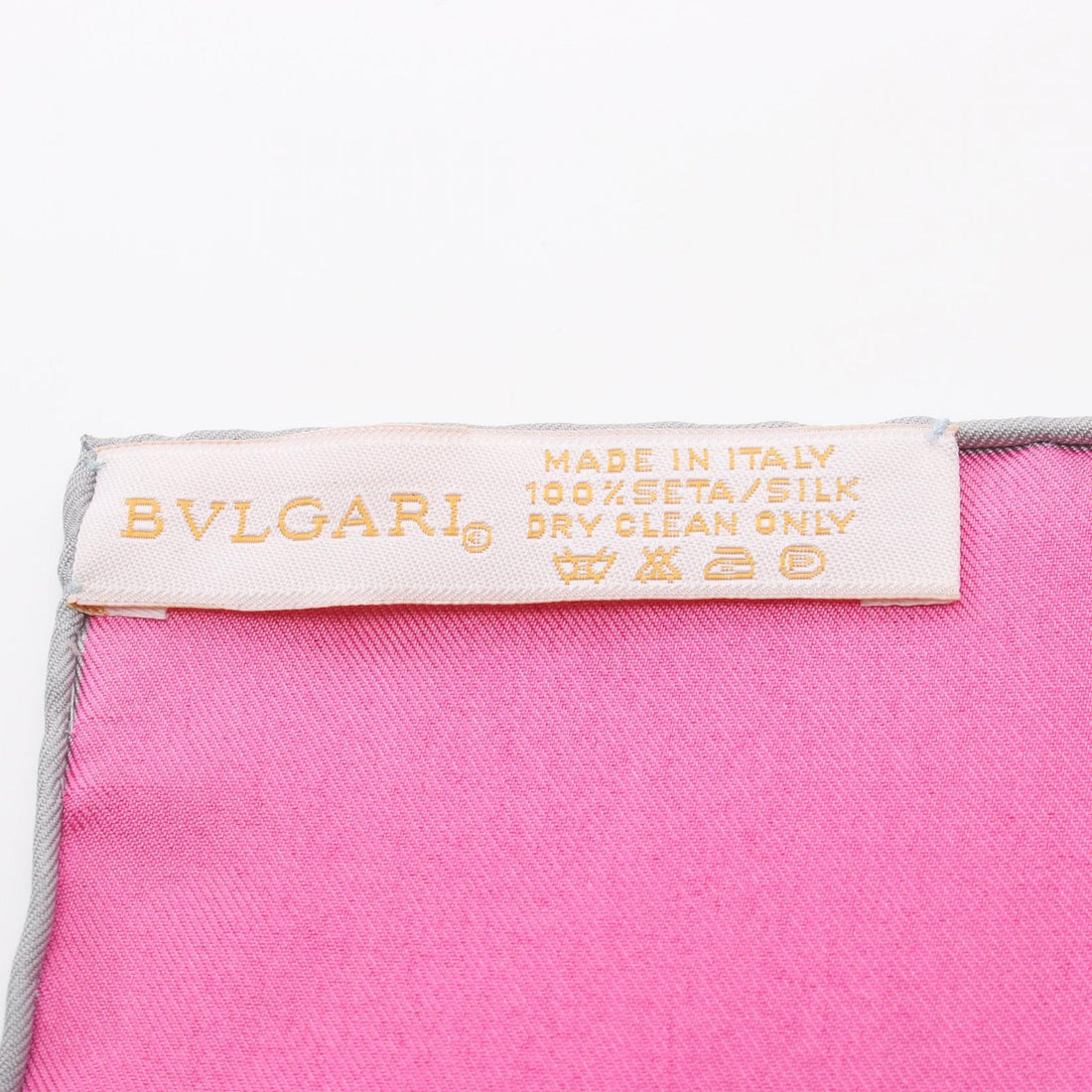 Bvlgari Silk Scarf Pink Multicolor