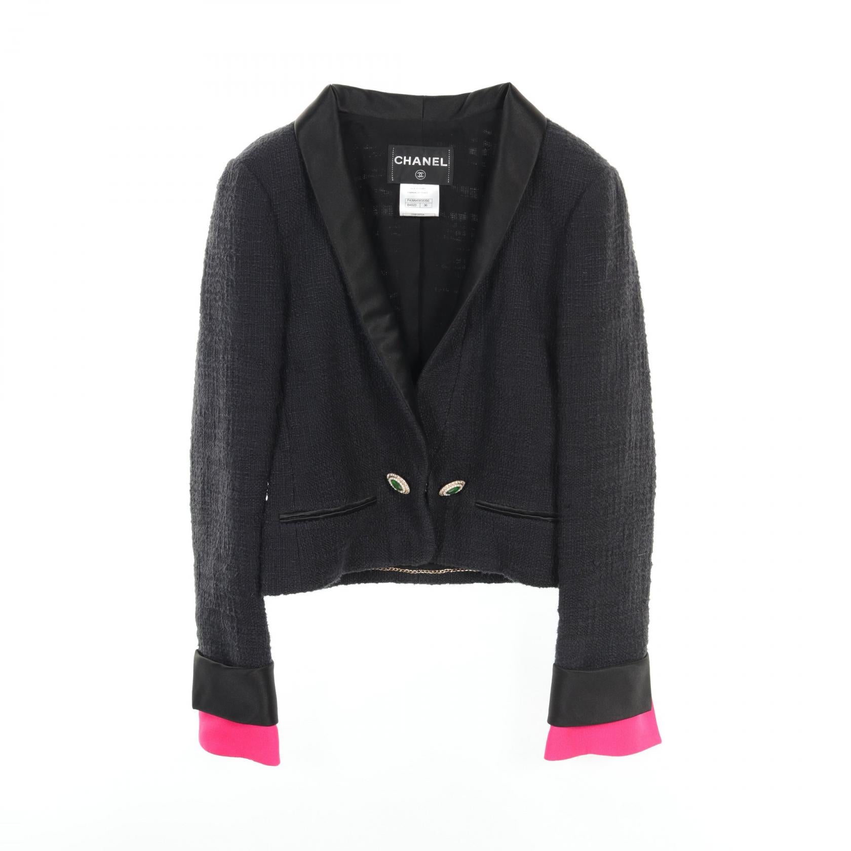 Chanel Fabric Cotton Outerwear Black