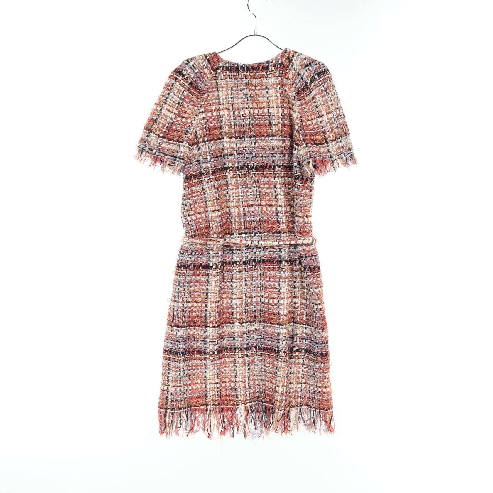 Chanel Wool Fabric Dress Multicolor