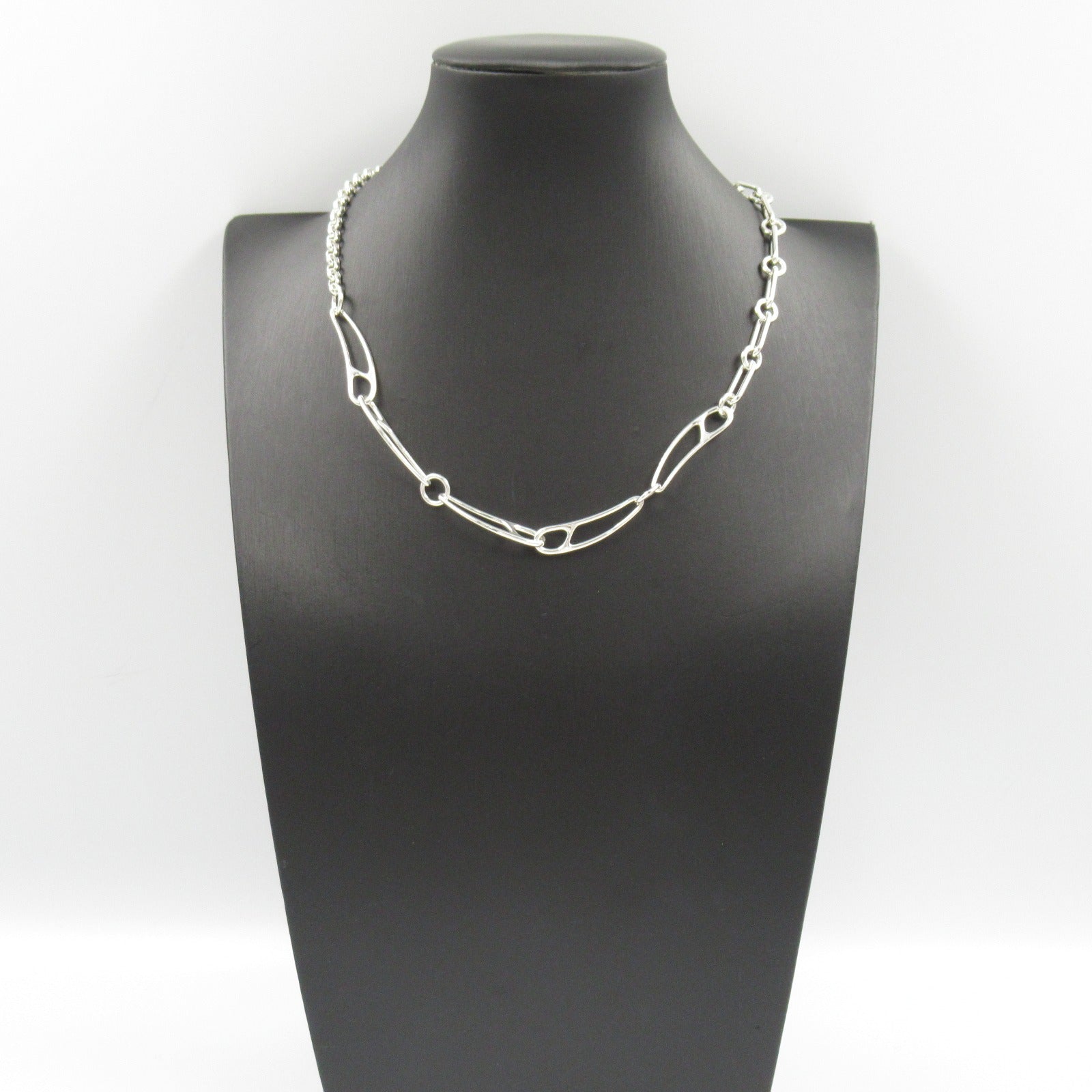 Hermes Silver 925 Chain D'Ancre Punk Necklace