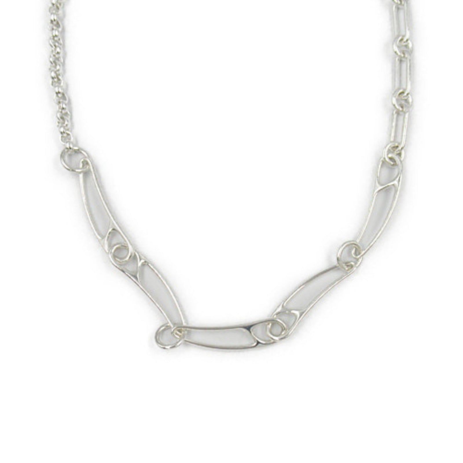 Hermes Silver 925 Chain D'Ancre Punk Necklace