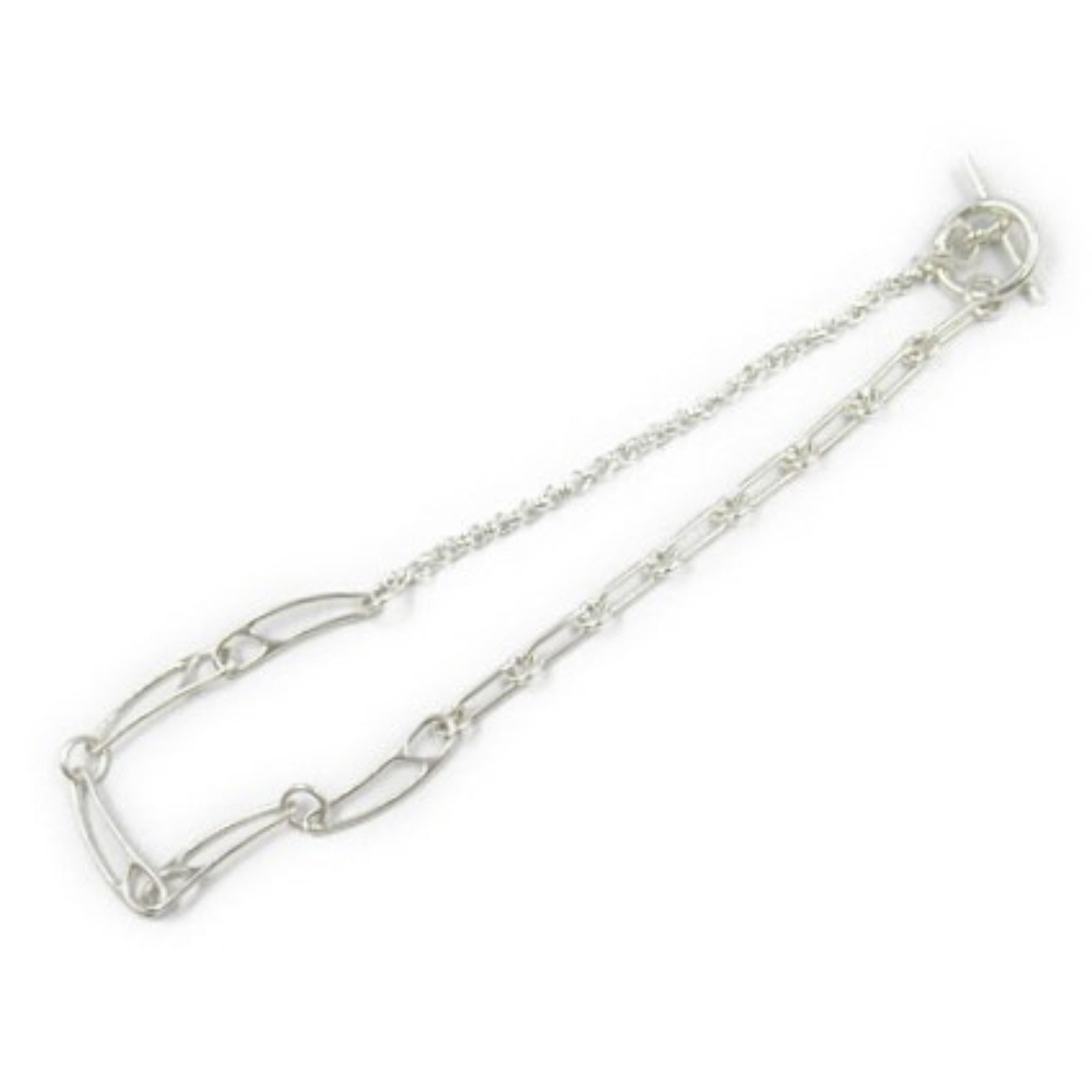 Hermes Silver 925 Chain D'Ancre Punk Necklace