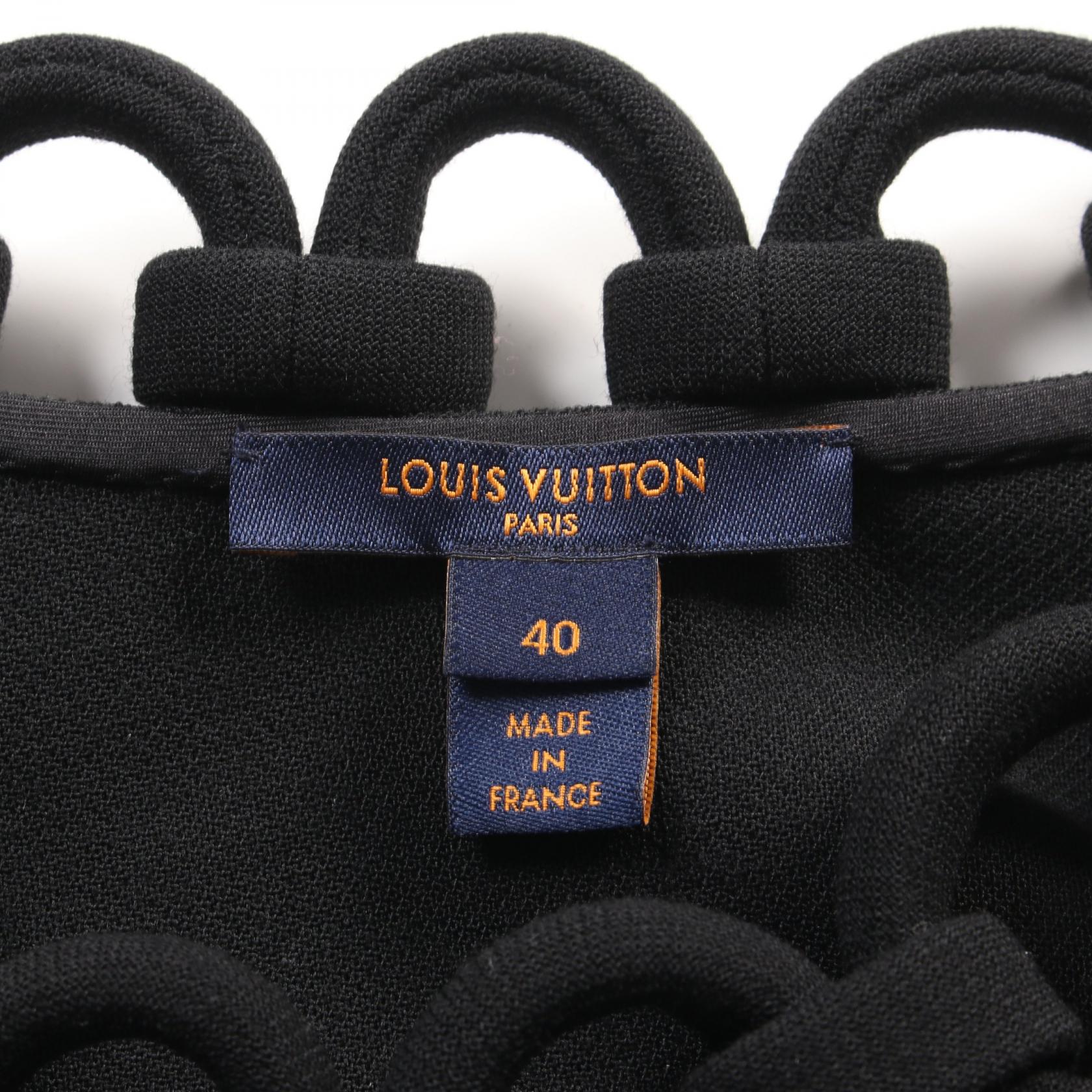 Louis Vuitton Wool Silk Dress Black