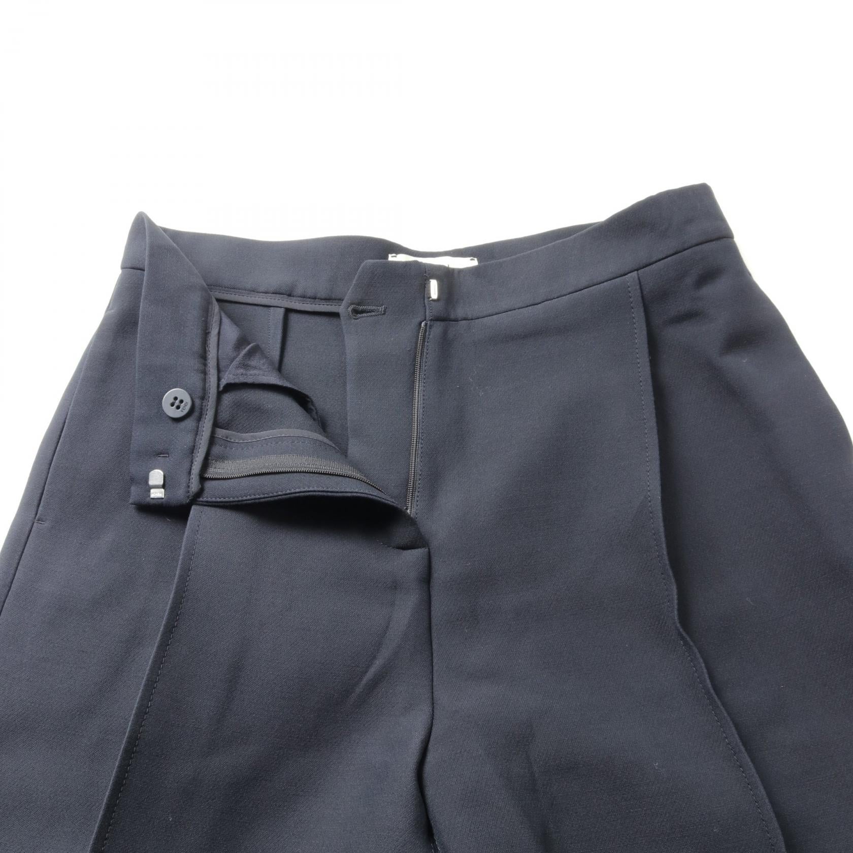 Fendi Wool Silk Pants Black IT44