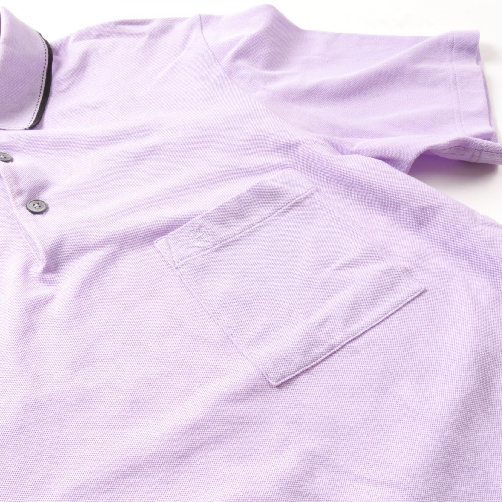 Hermes Cotton Polo Shirt Purple/Black