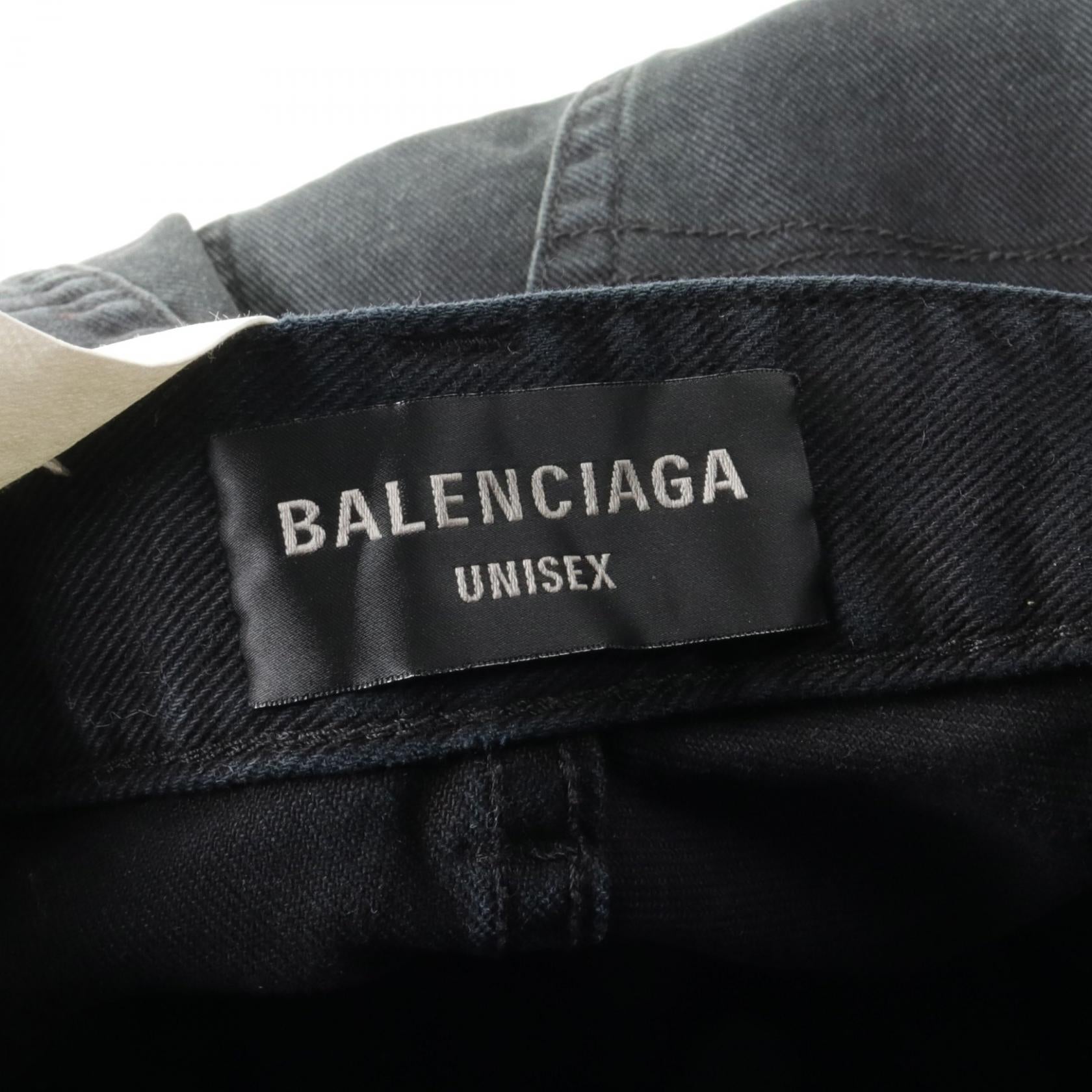 Balenciaga Denim Pants Cotton Black