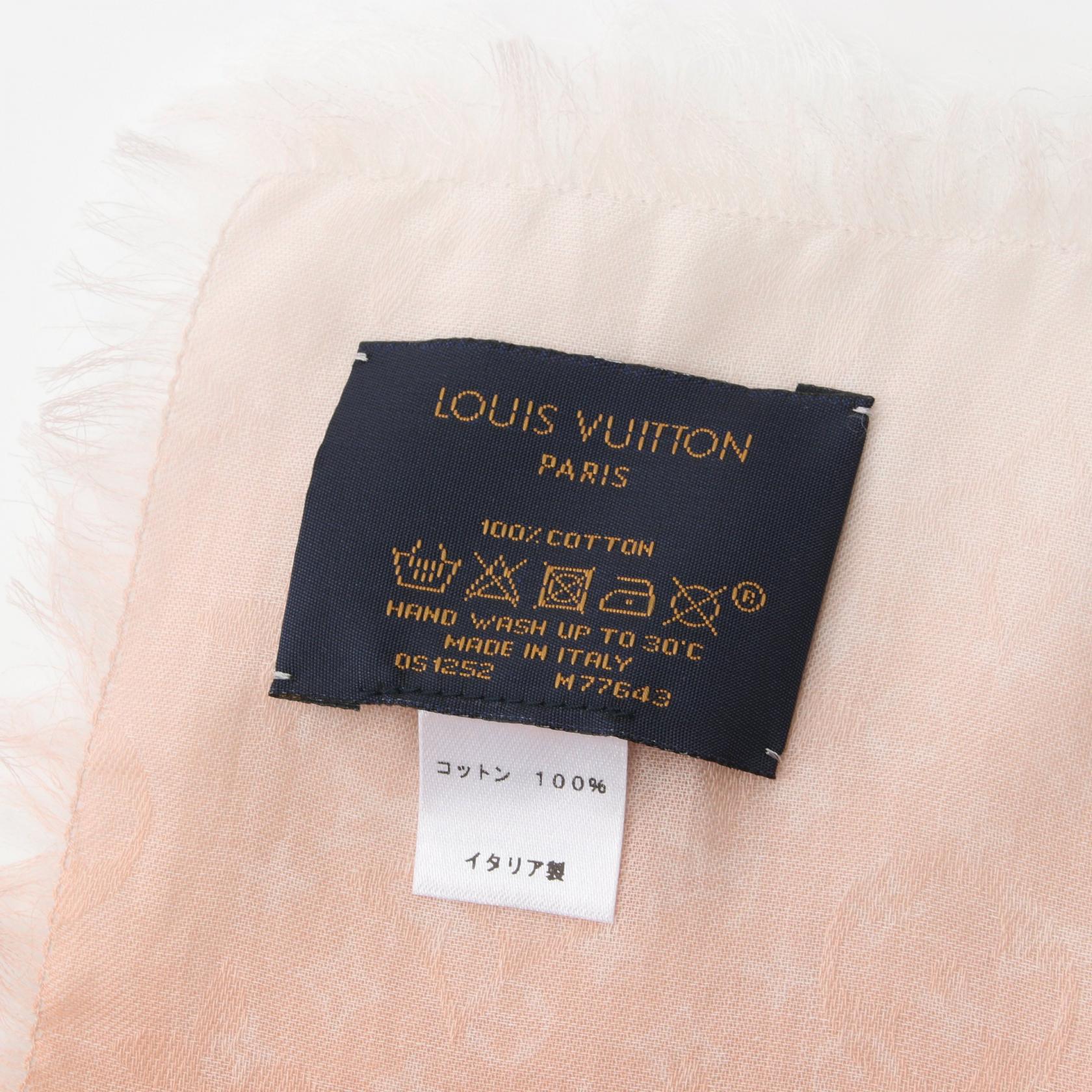 Louis Vuitton Monogram Sunrise Cotton Shawl M77643