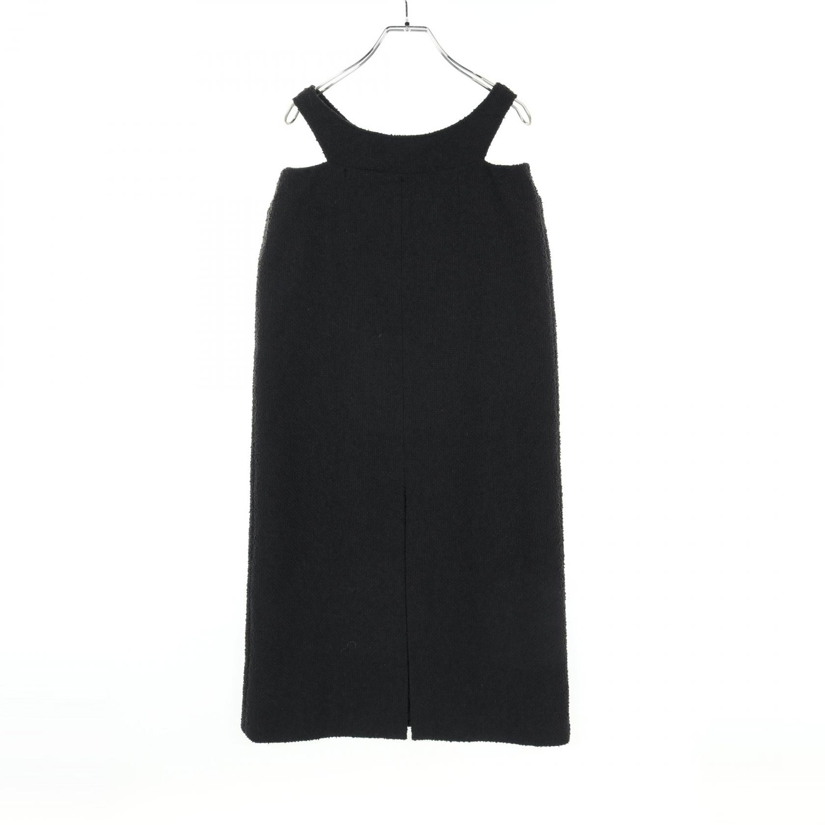 Chanel Wool Silk Dress Black P72686V62937