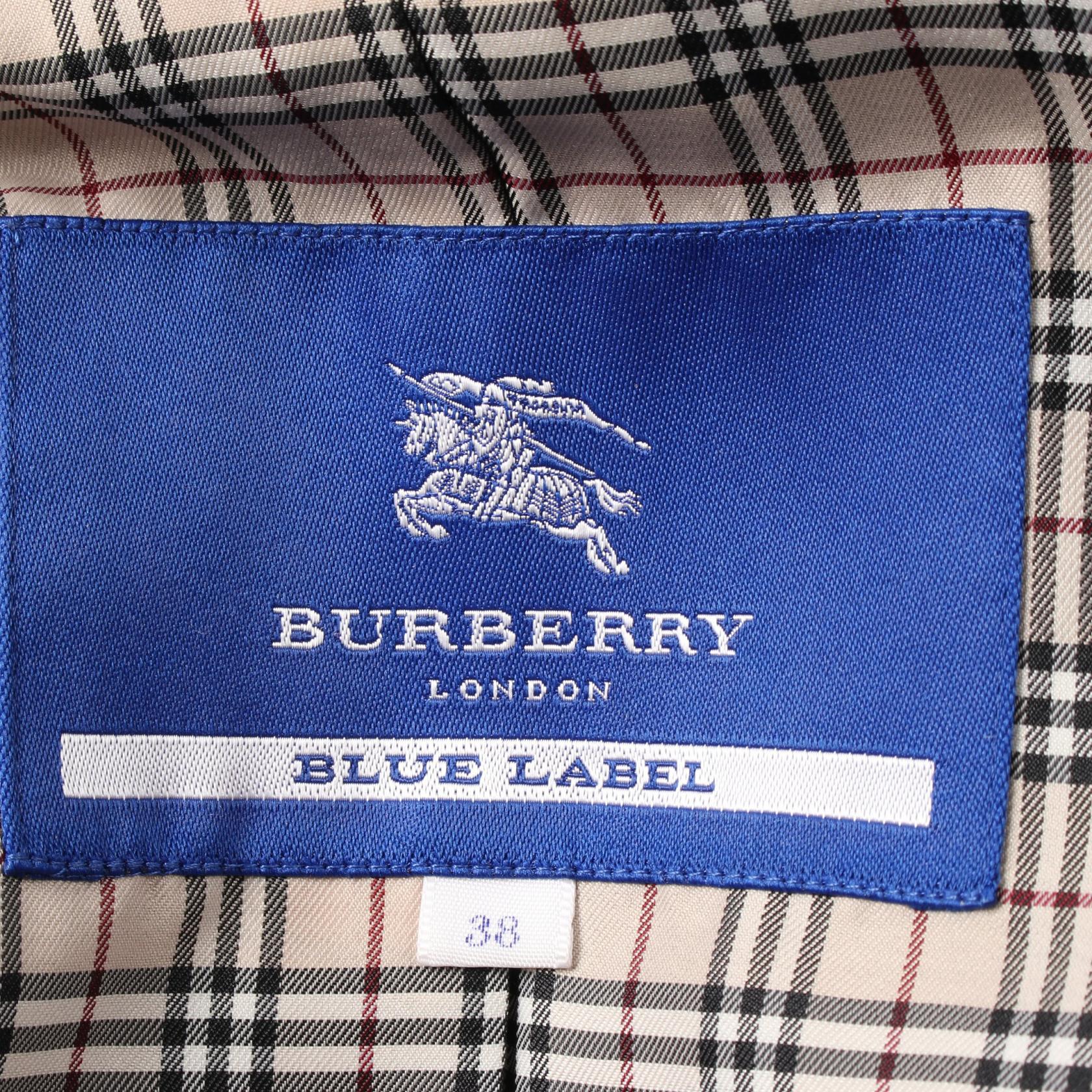 Burberry Blue Label Wool Outerwear Black