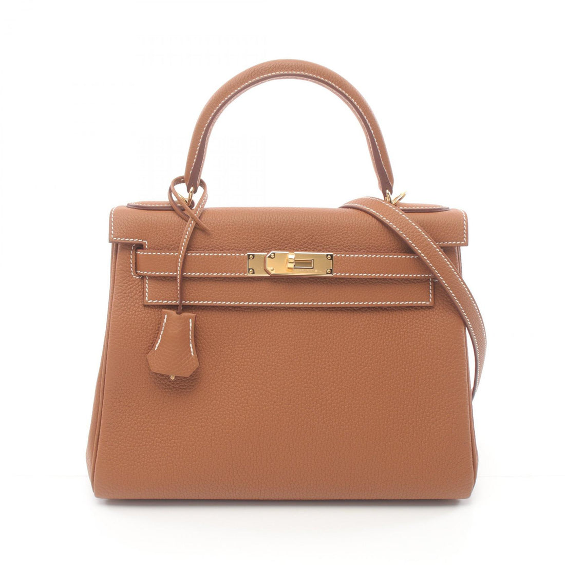 Hermes Kelly 28 Togo Handbag Brown