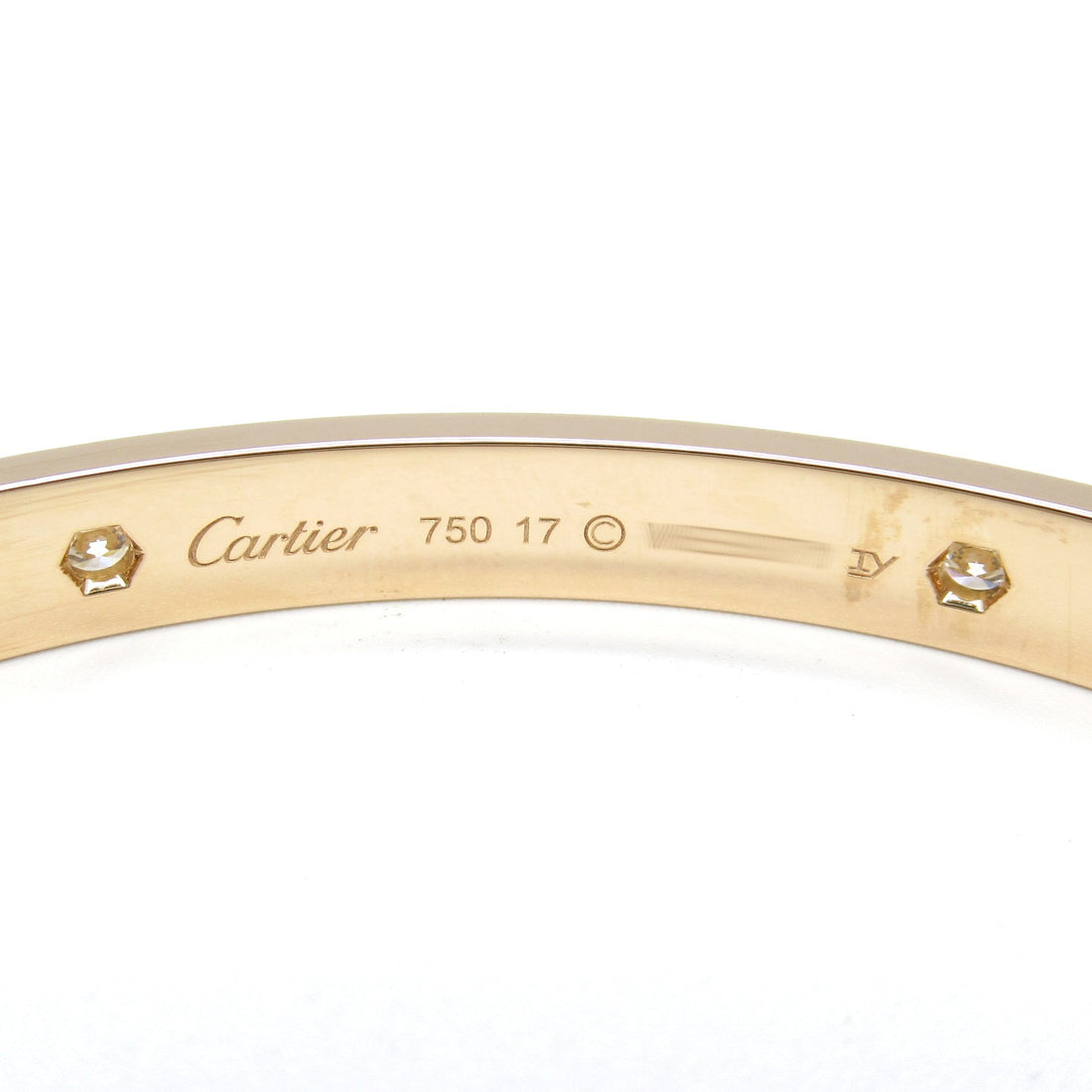 Cartier Love Bracelet Half Diamond 4P K18PG