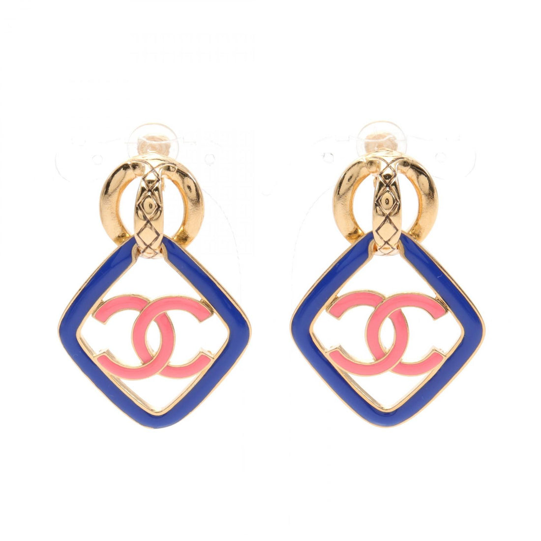 Chanel Coco Mark Earrings Gold Plated