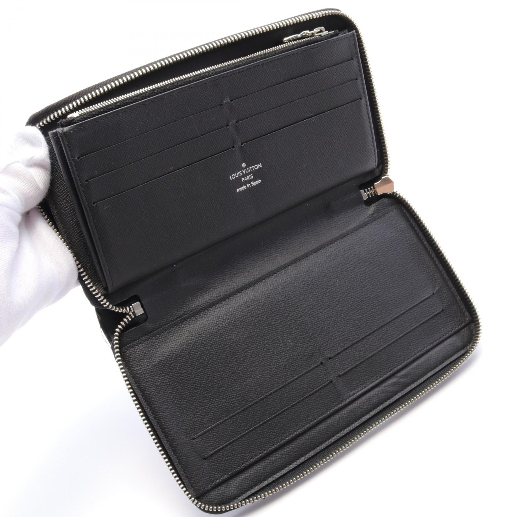 Louis Vuitton Zippy Organizer Wallet Black N60111