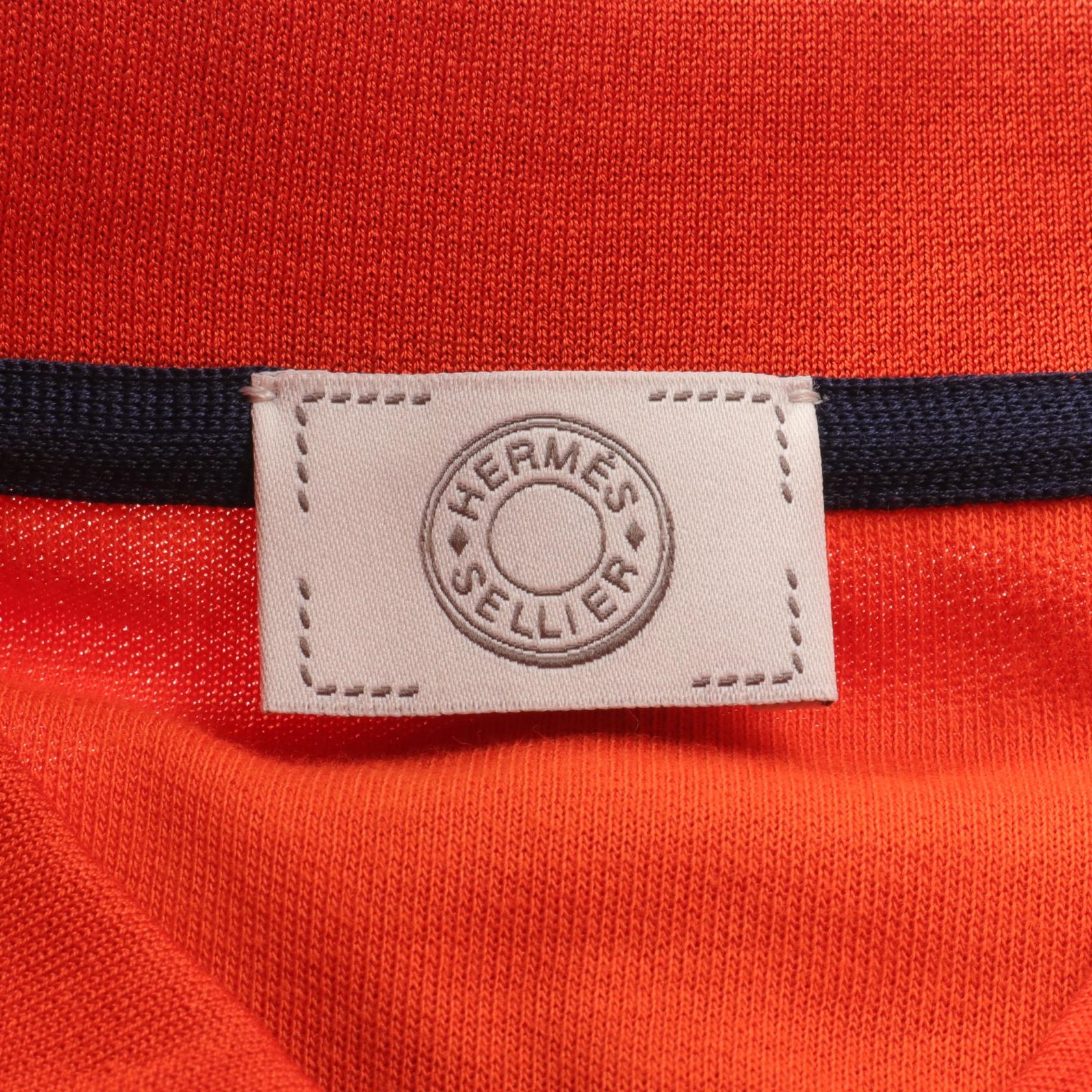 Hermes Cotton Polo Shirt with Button