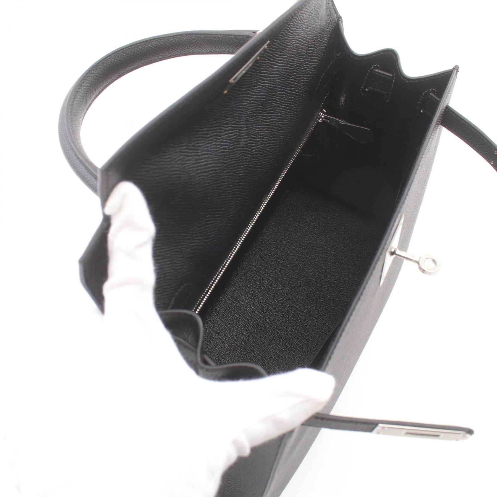 Hermes Kelly 28 Handbag Black