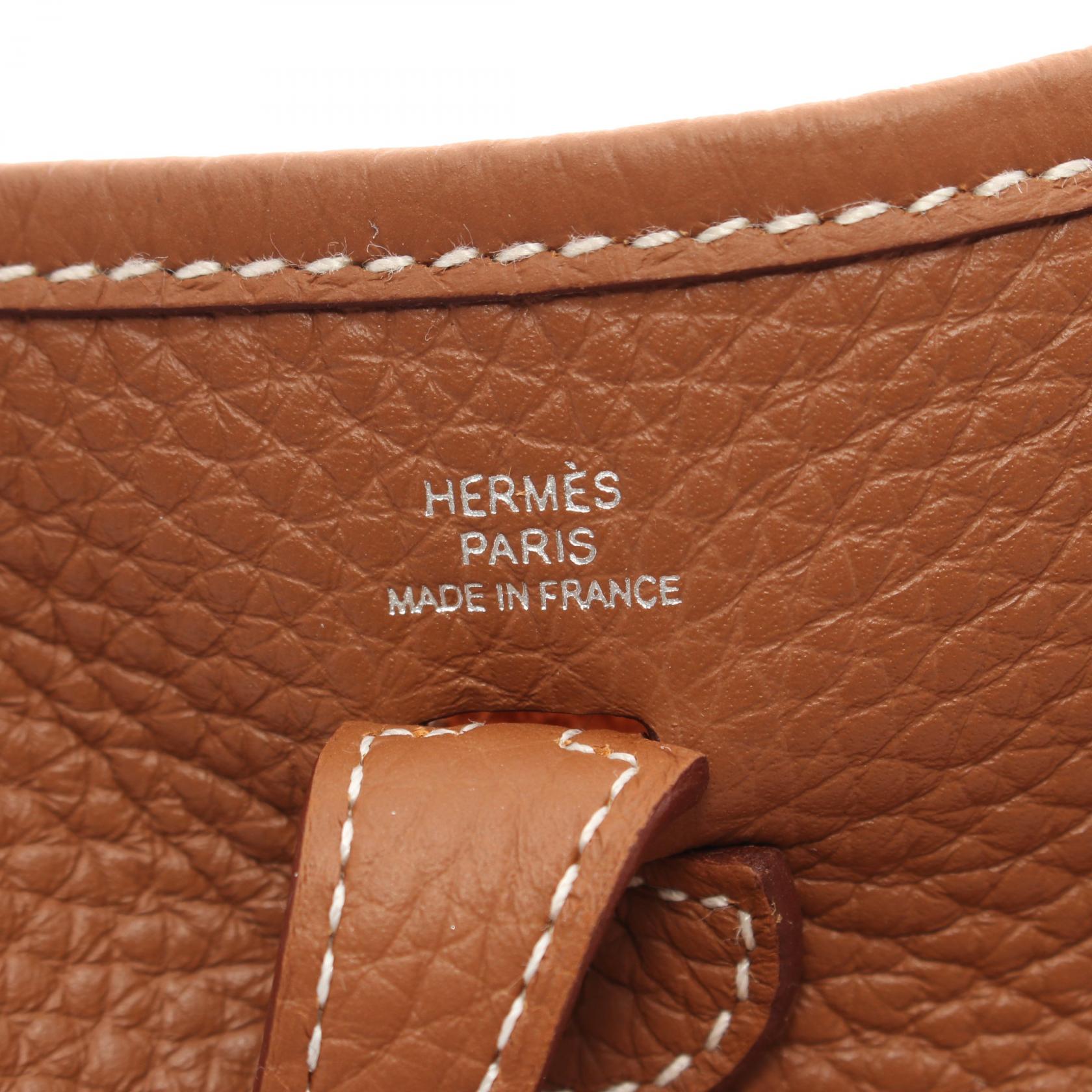 Hermes Evelyne TPM Gold Shoulder Bag 069426CK