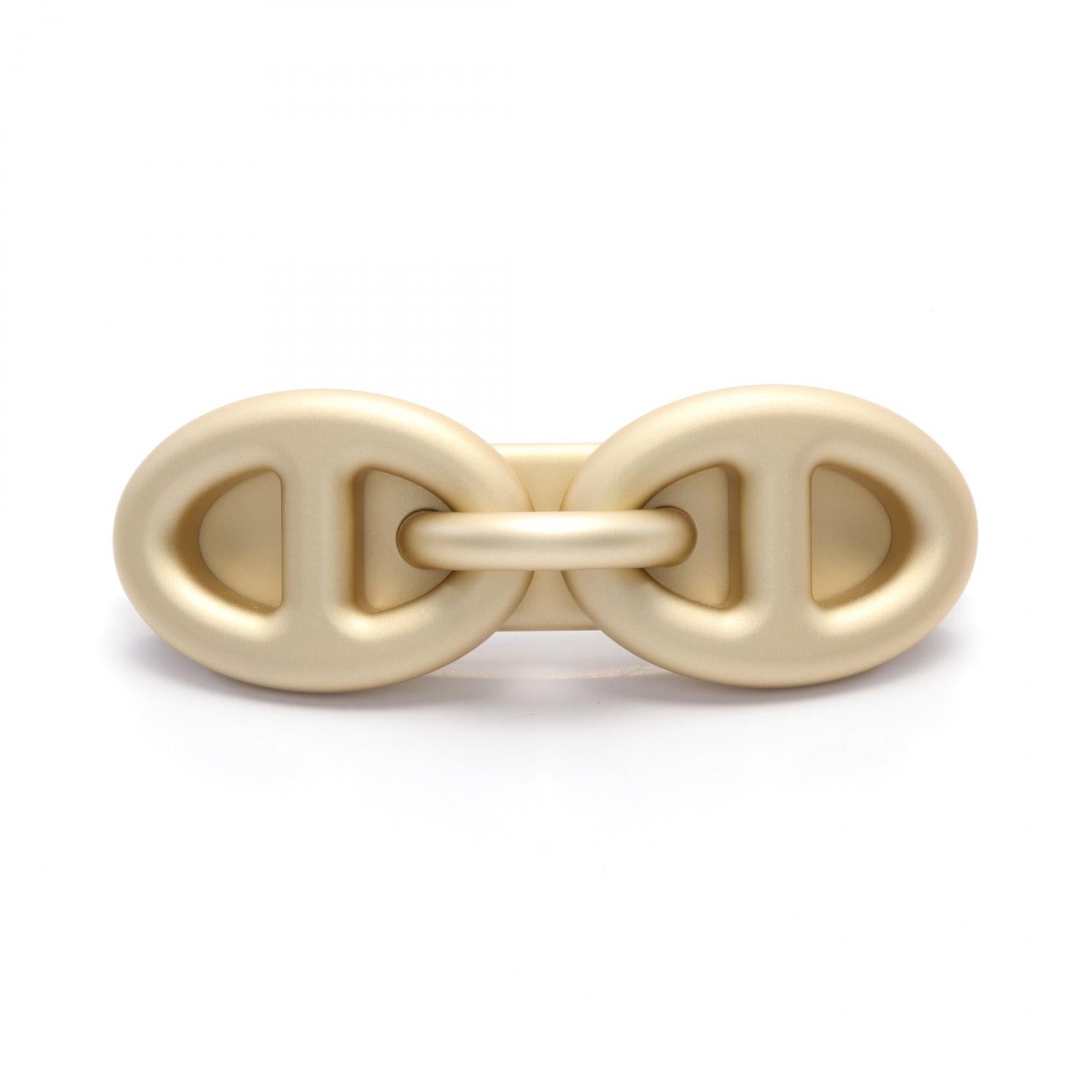 Hermes Chaine d'Ancre Hair Barrette Gold