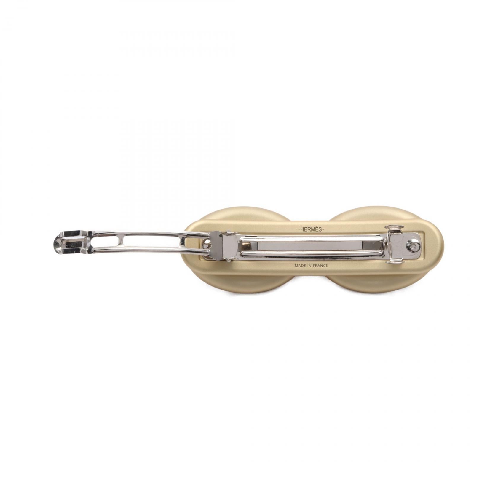 Hermes Chaine d'Ancre Hair Barrette Gold