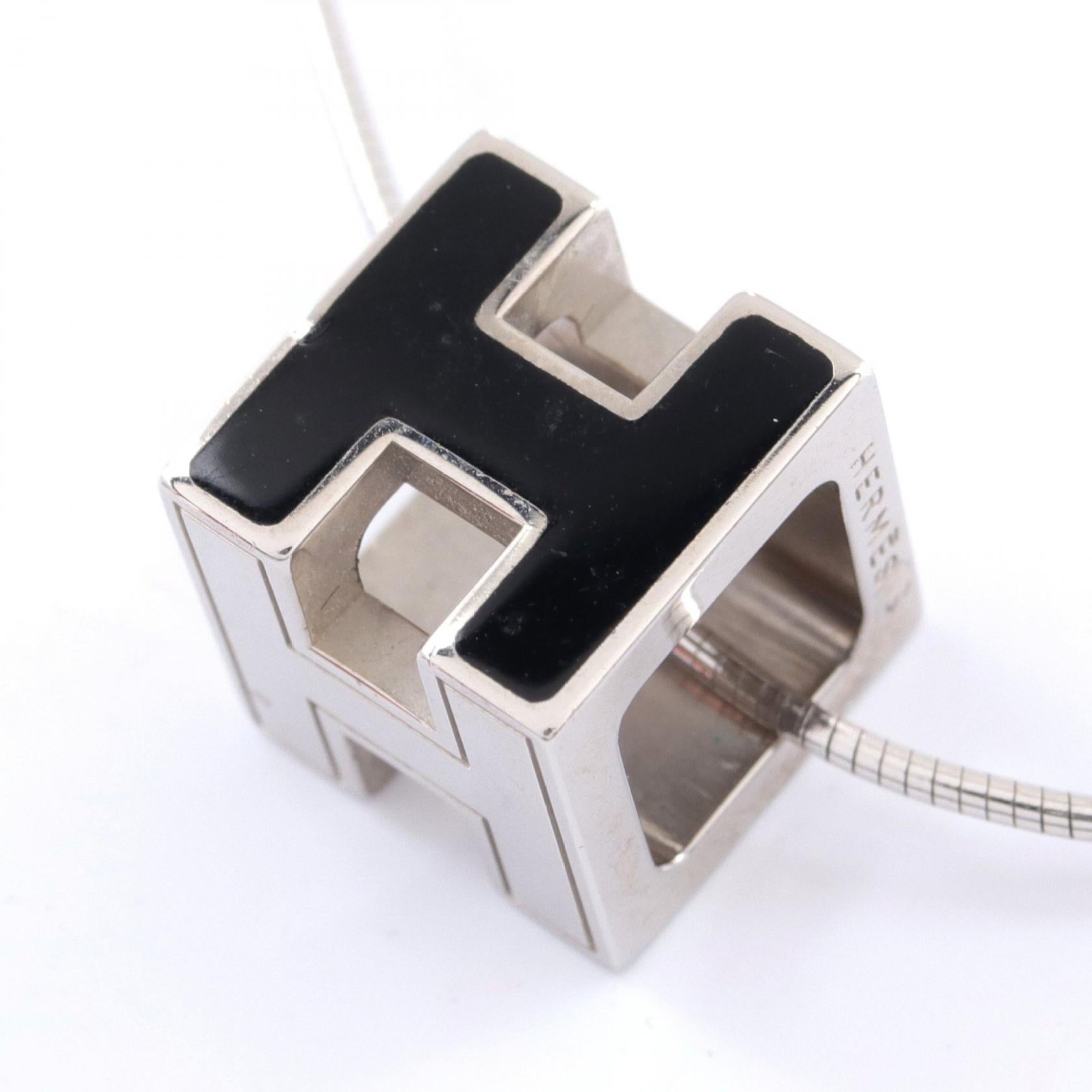 Hermes H Cube Necklace Stainless Steel