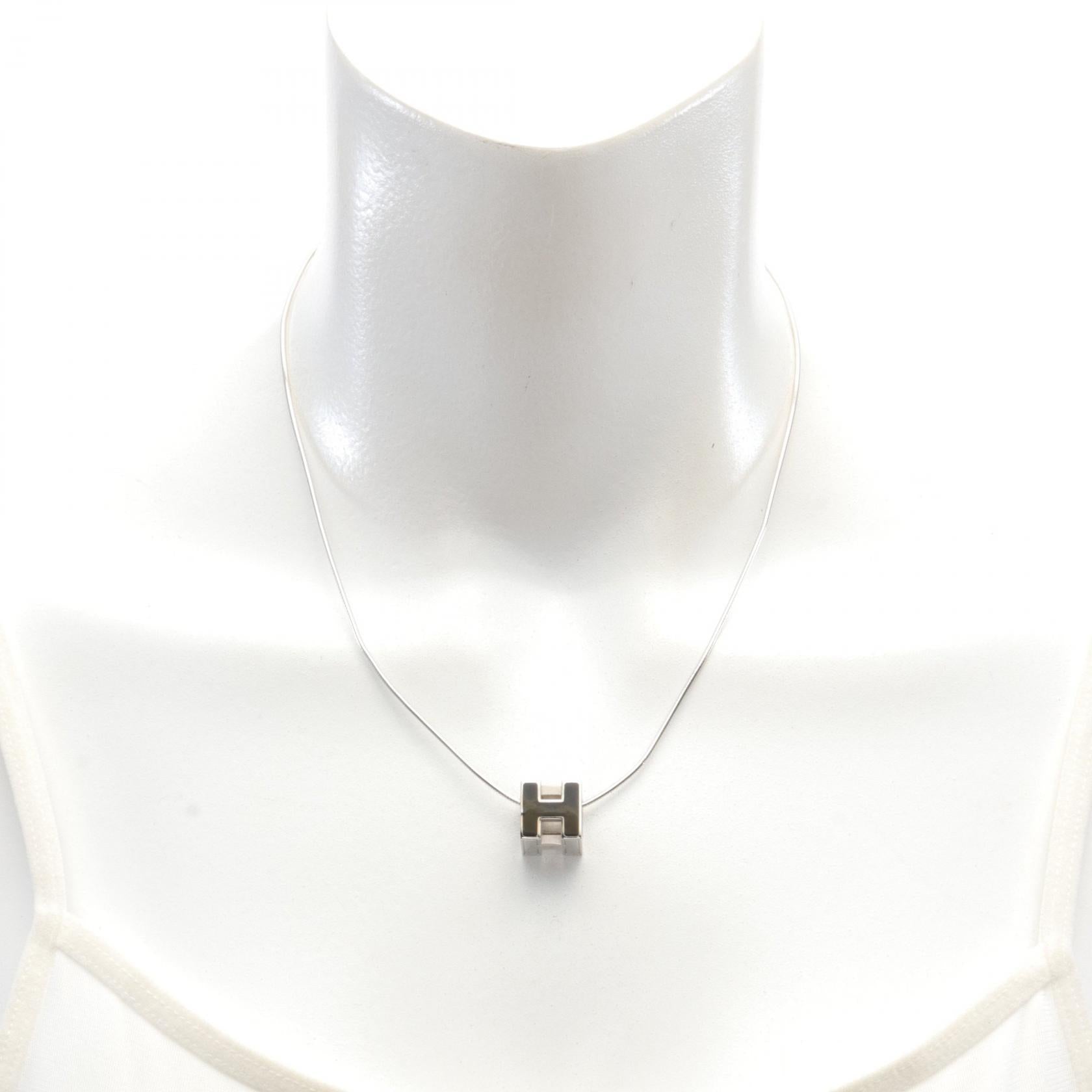 Hermes H Cube Necklace Stainless Steel