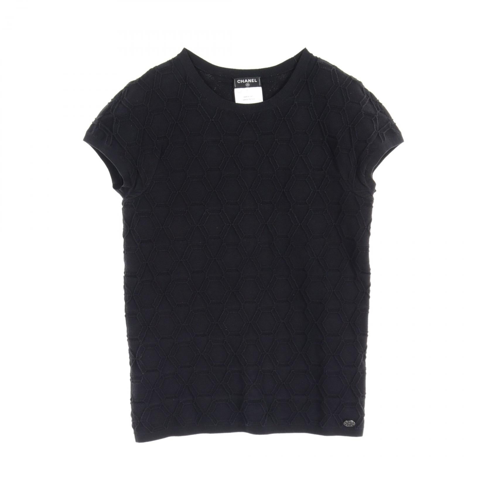 Chanel Cotton Knit Top Navy