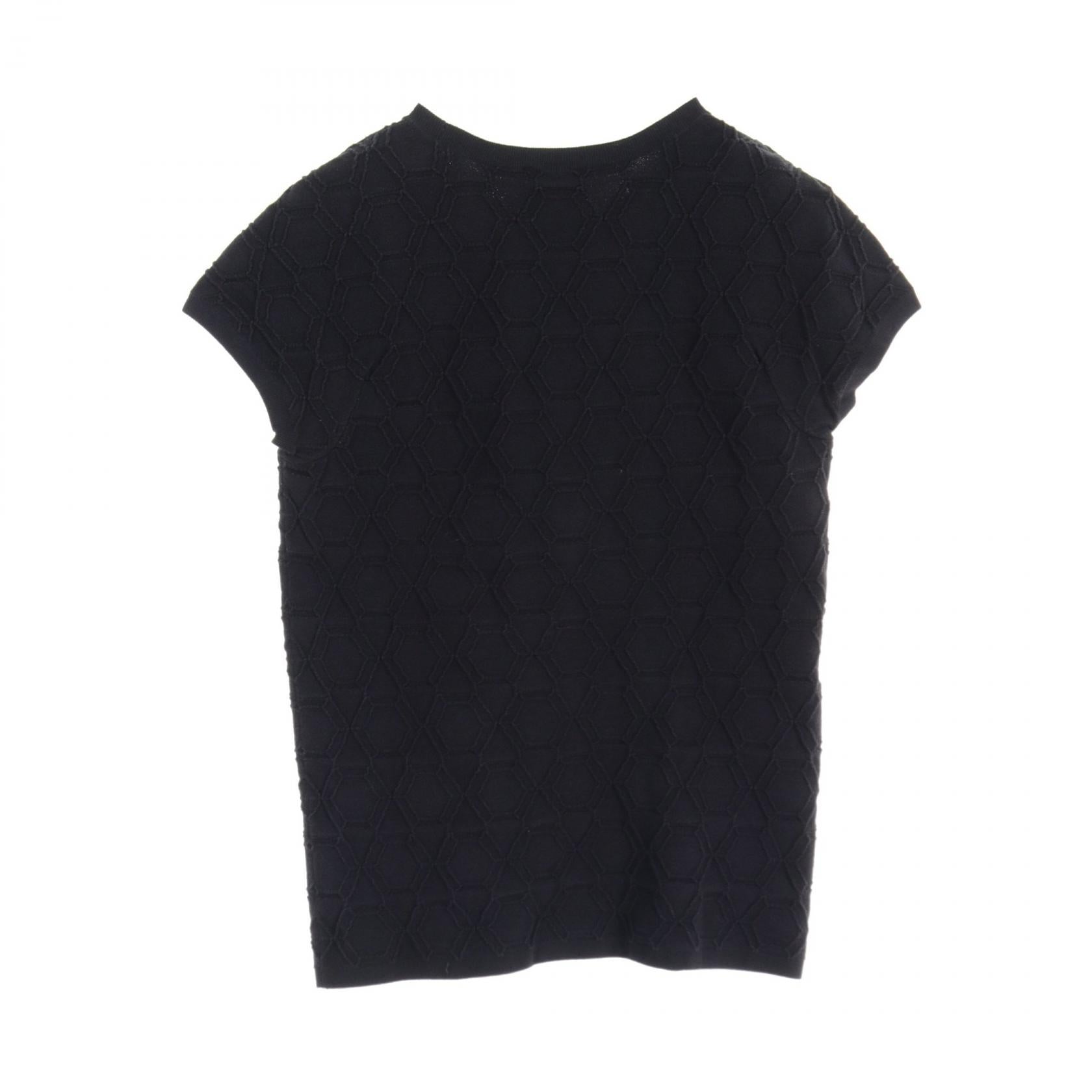 Chanel Cotton Knit Top Navy