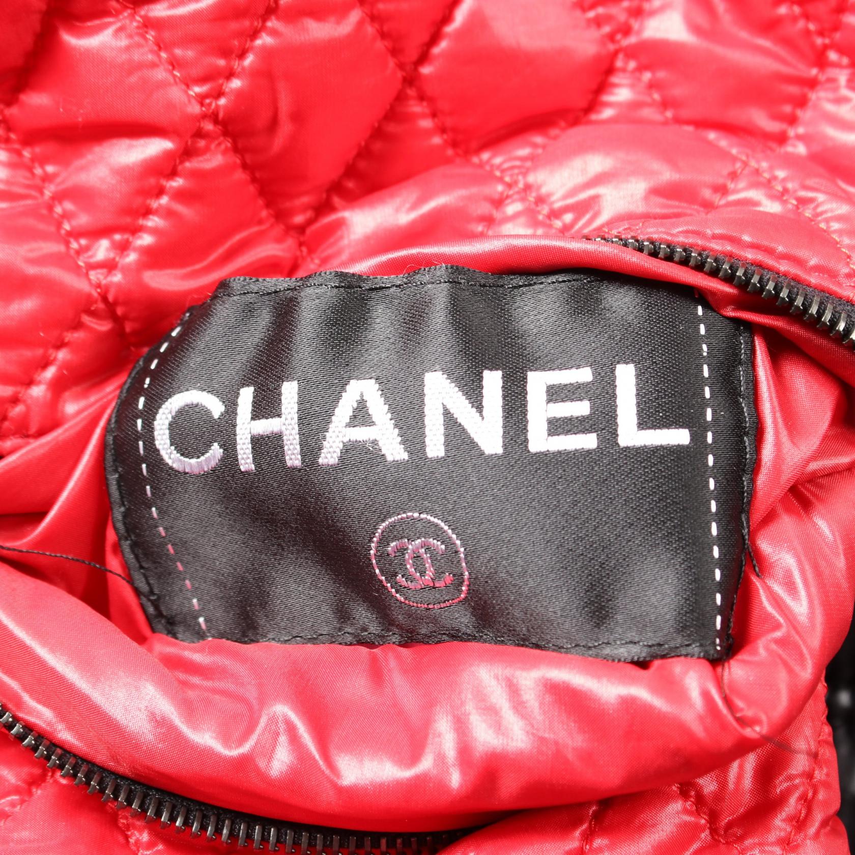 Chanel Nylon Outerwear Black/Red P42146