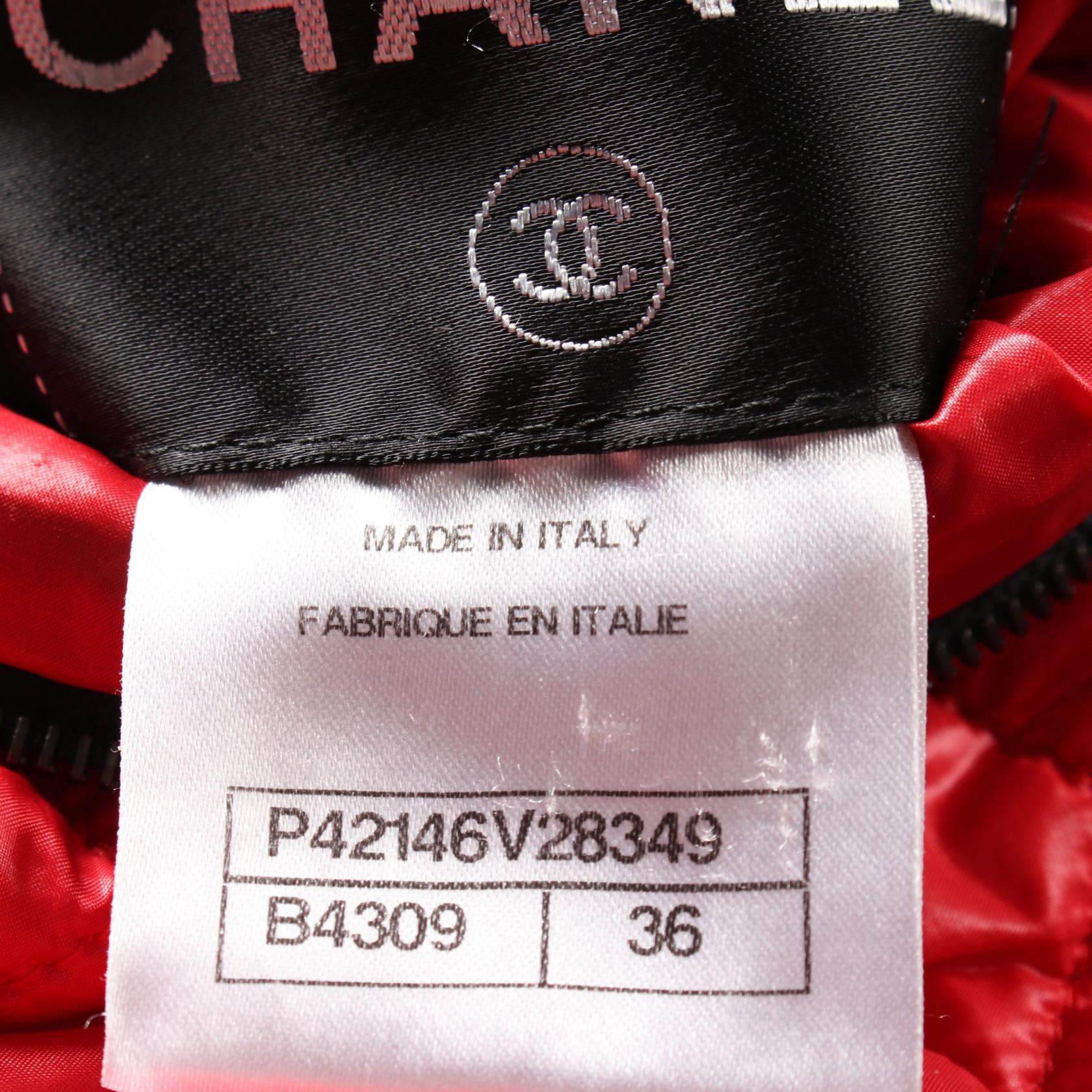 Chanel Nylon Outerwear Black/Red P42146