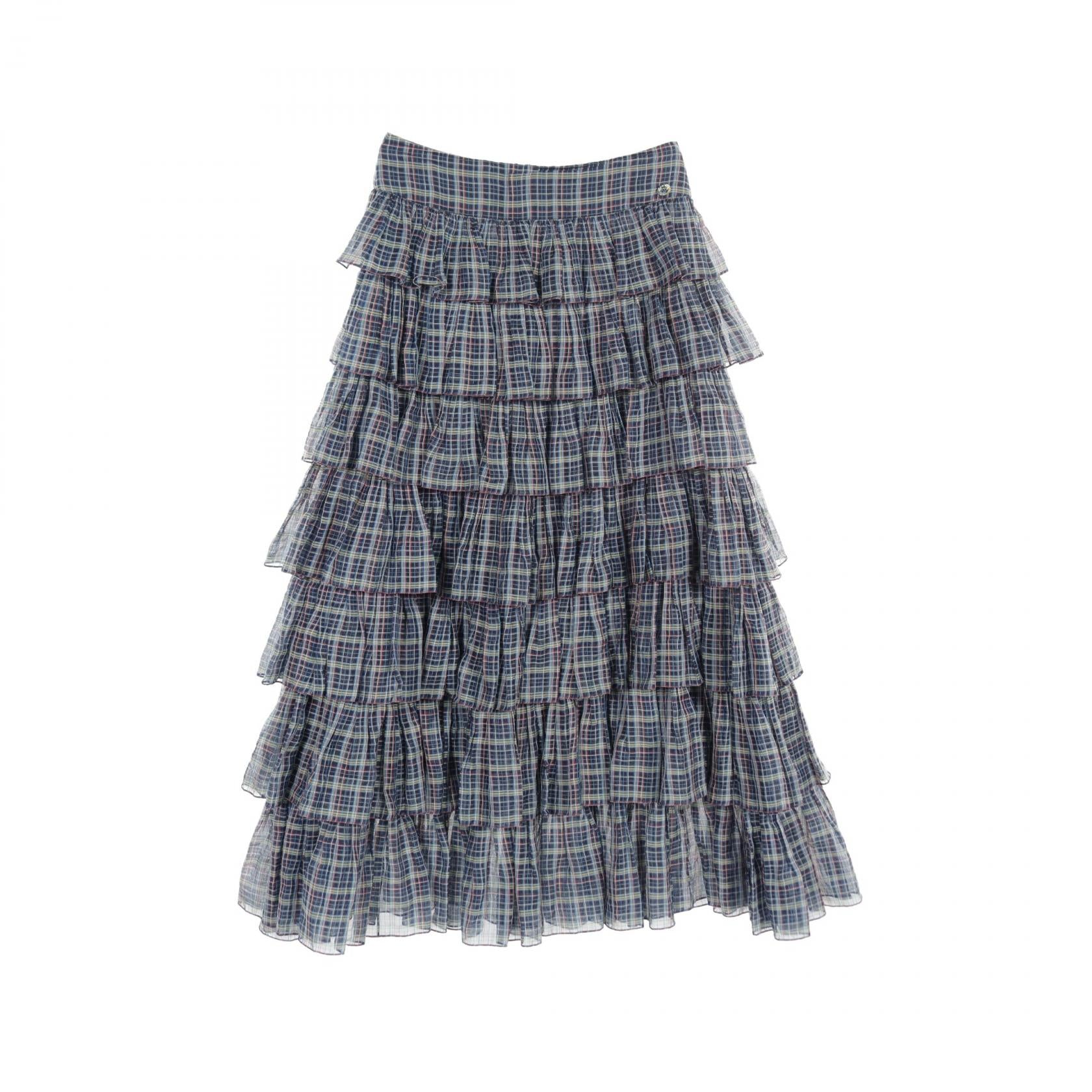 Chanel Silk Cotton Skirt P62671