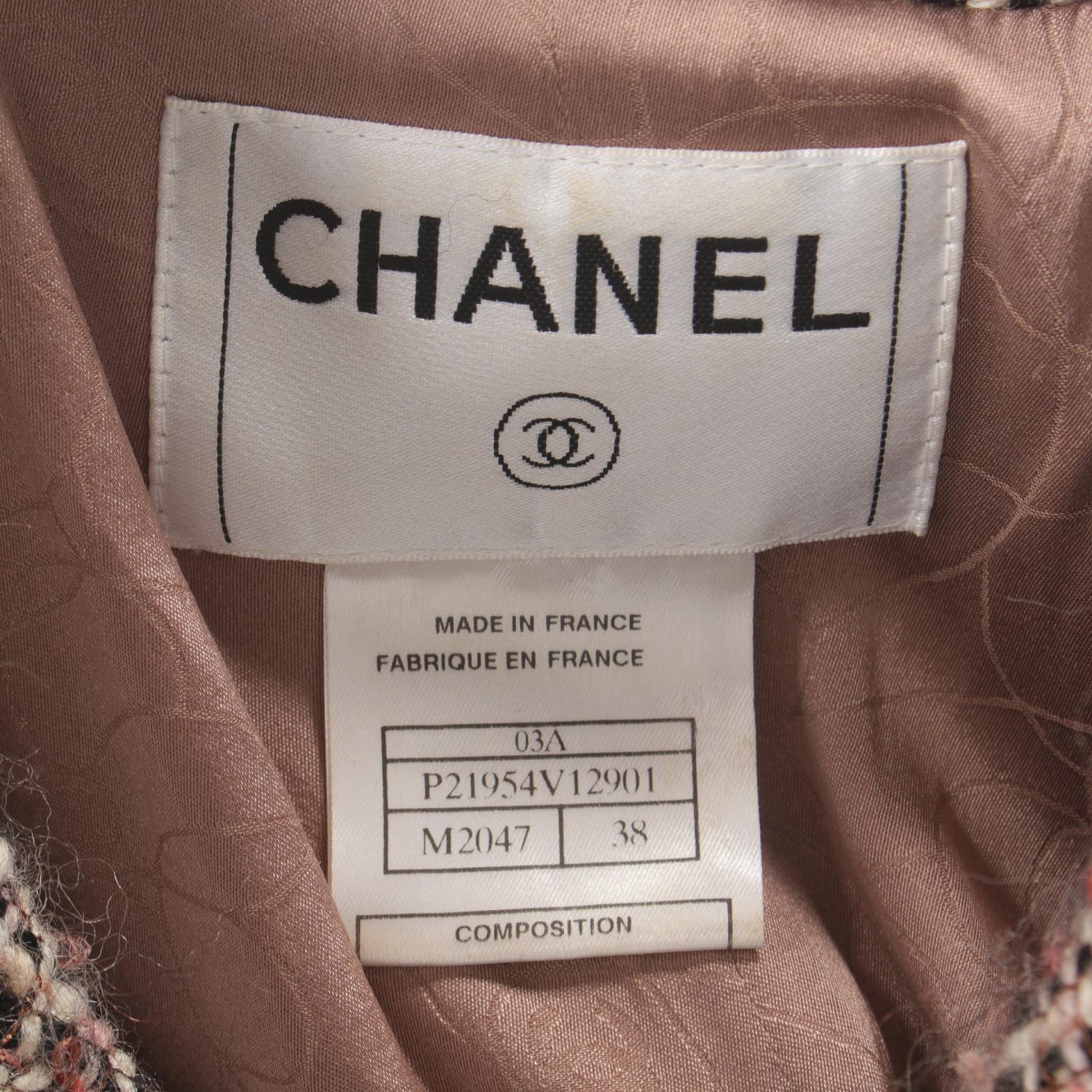 Chanel Wool Mohair Outerwear Pink/Black