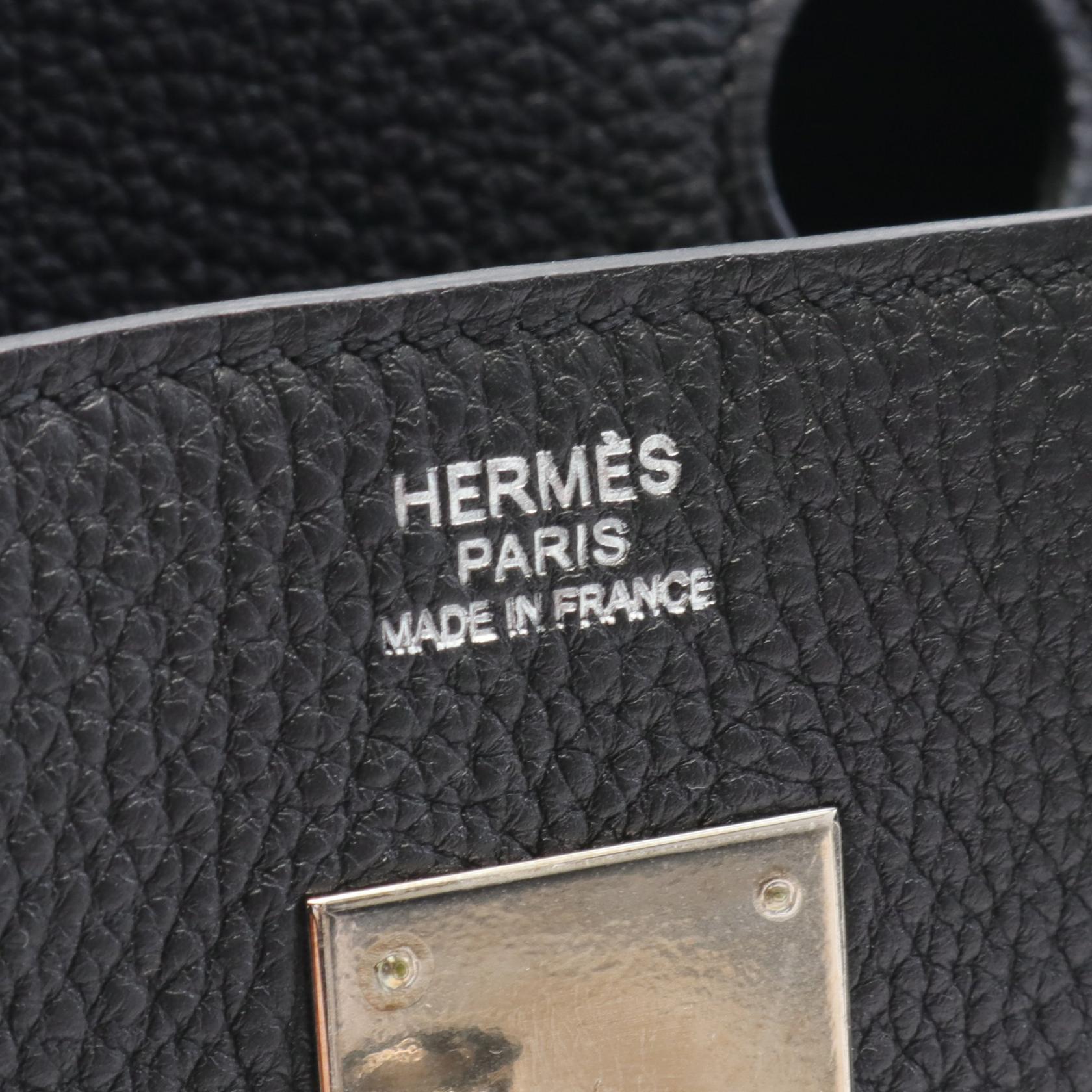 Hermes Birkin 30 Togo Handbag Black