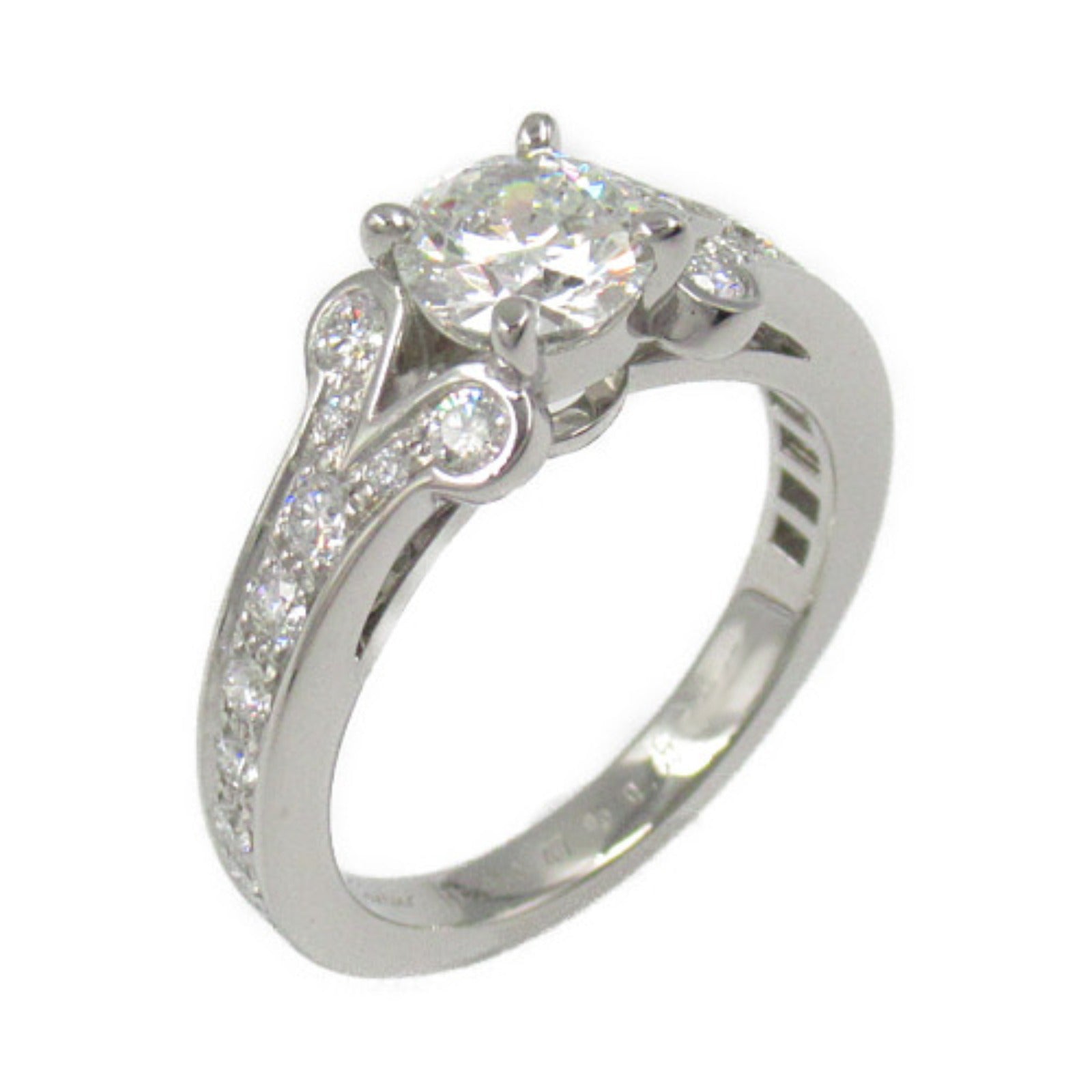 Cartier Ballerina Solitaire Diamond Ring Pt950