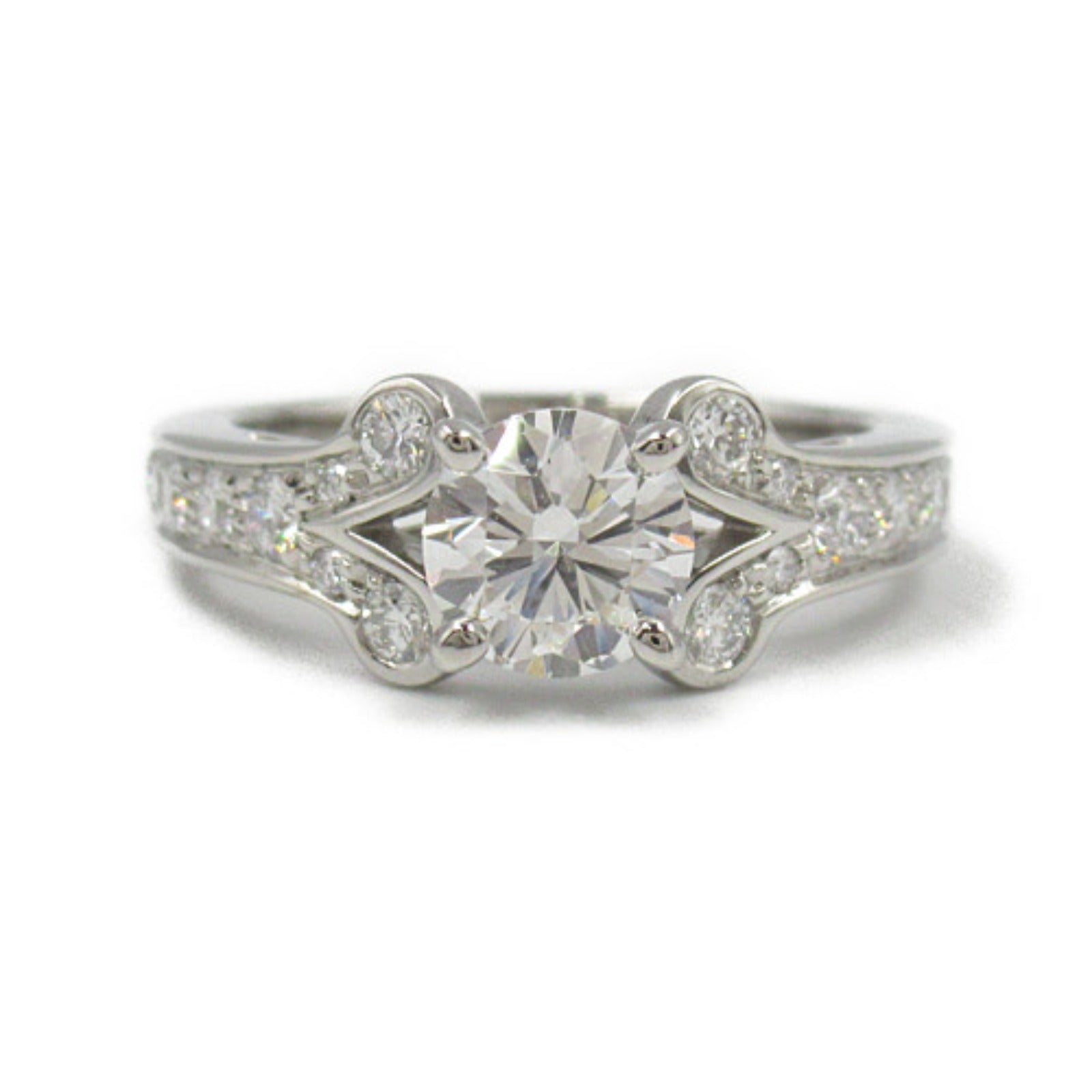 Cartier Ballerina Solitaire Diamond Ring Pt950