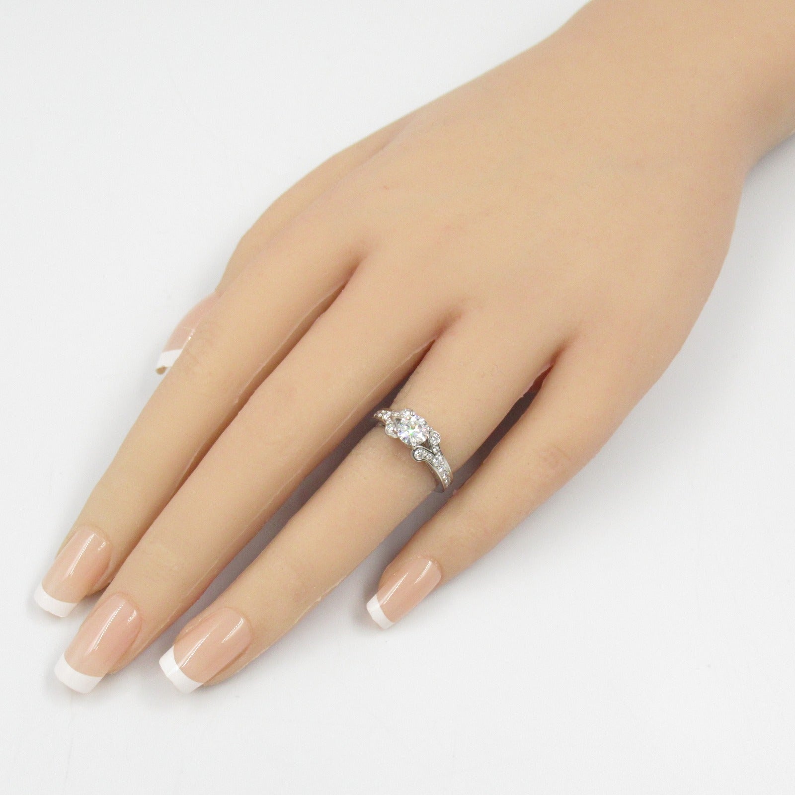 Cartier Ballerina Solitaire Diamond Ring Pt950