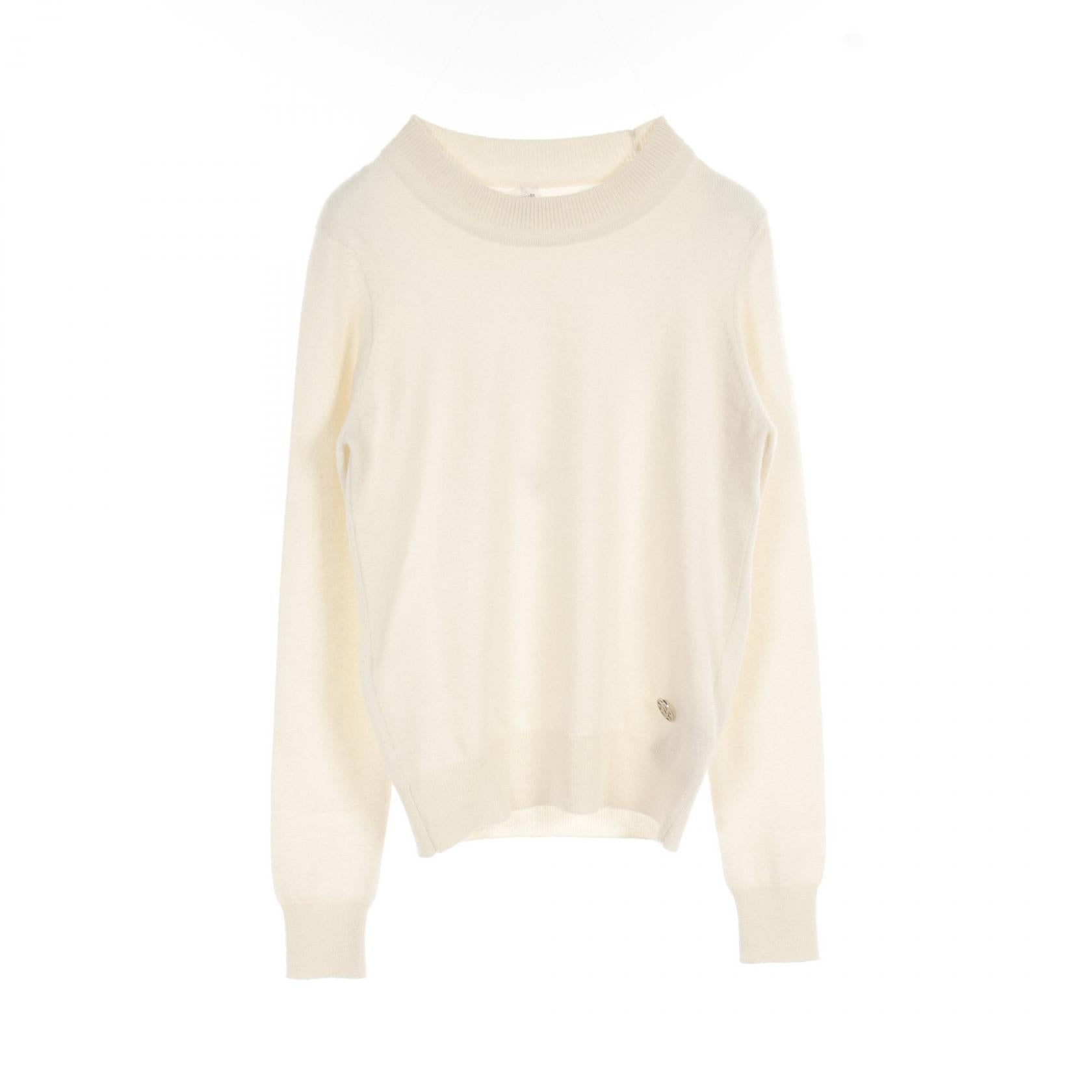 Hermes Cashmere Kiss Knit Top Ivory