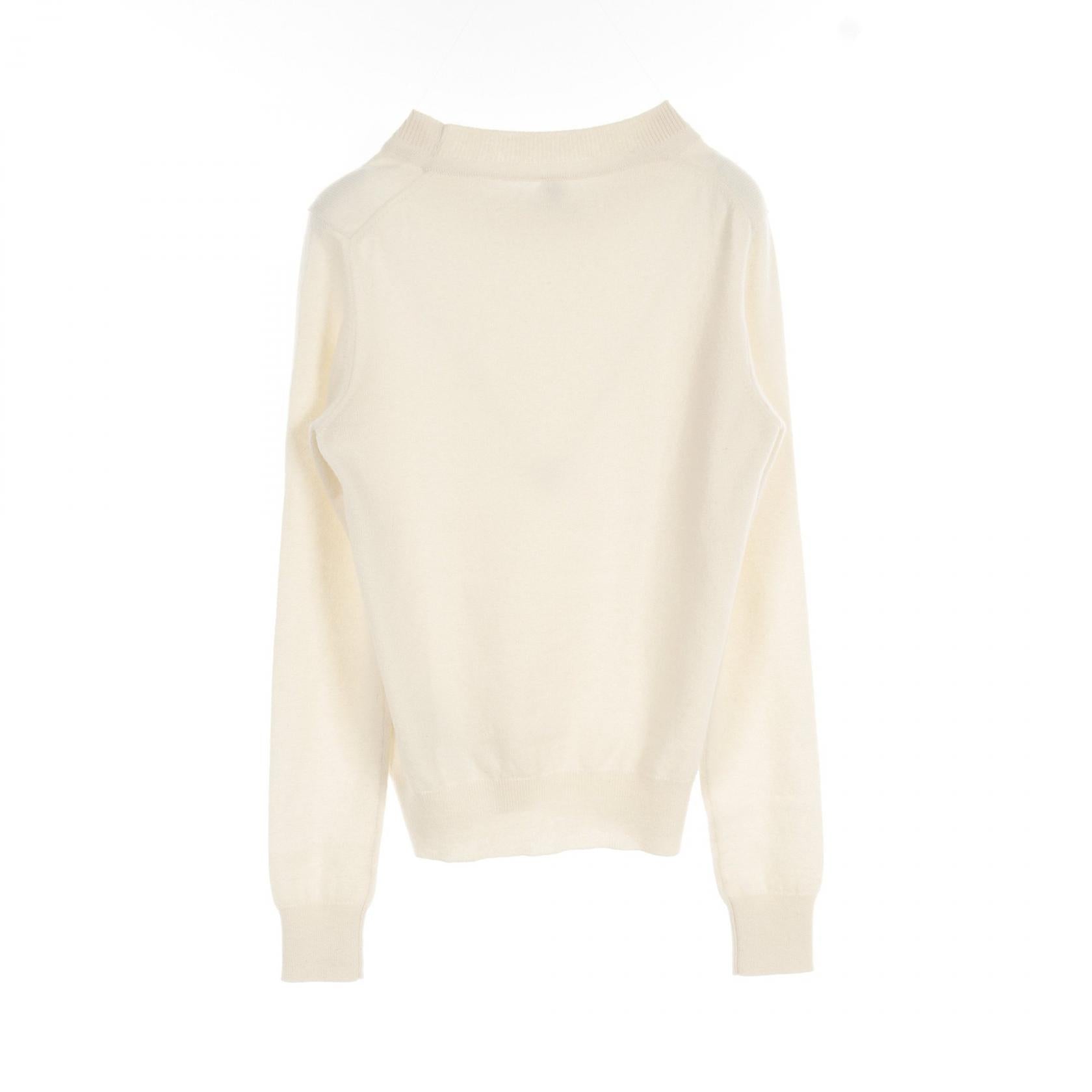 Hermes Cashmere Kiss Knit Top Ivory