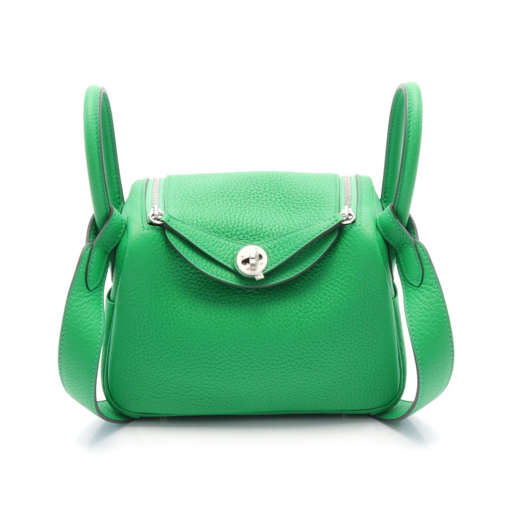 Hermes Lindy Mini Shoulder Bag Green