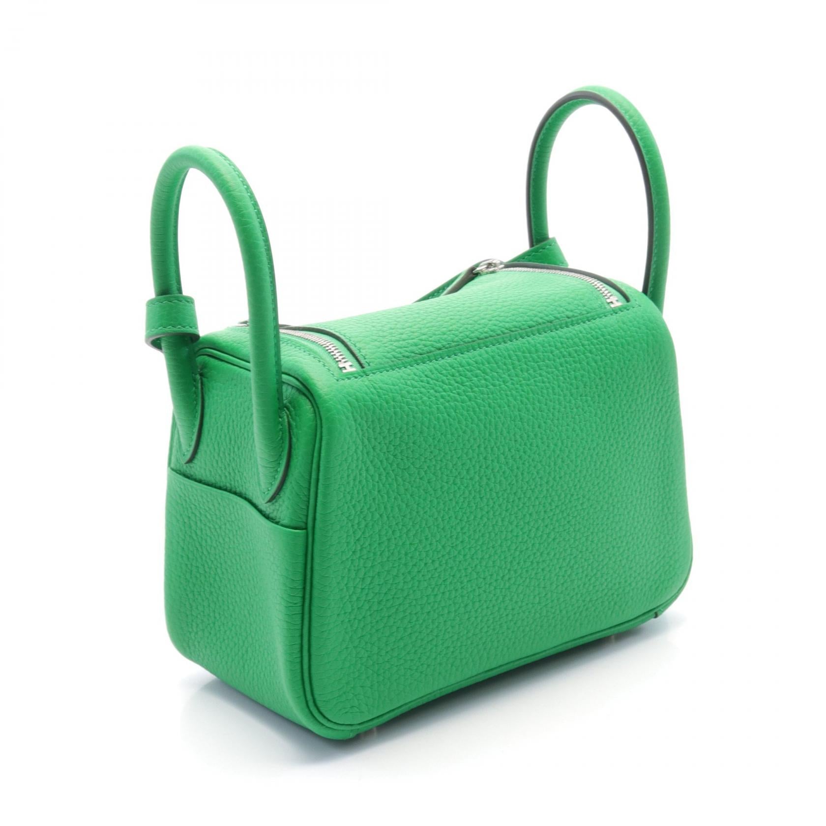 Hermes Lindy Mini Shoulder Bag Green