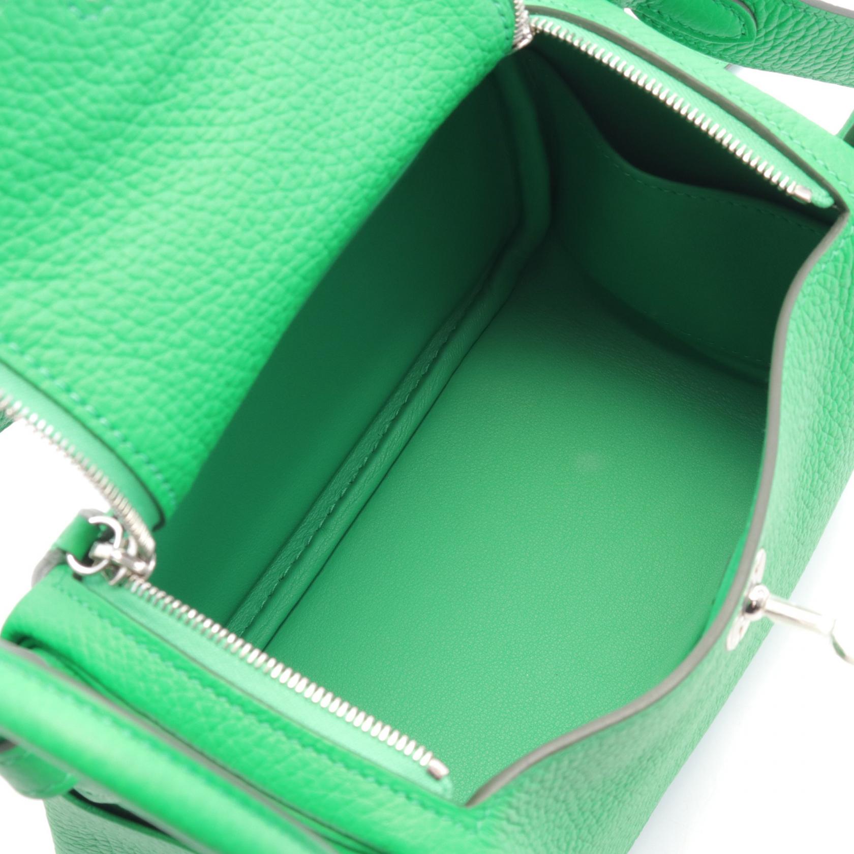 Hermes Lindy Mini Shoulder Bag Green