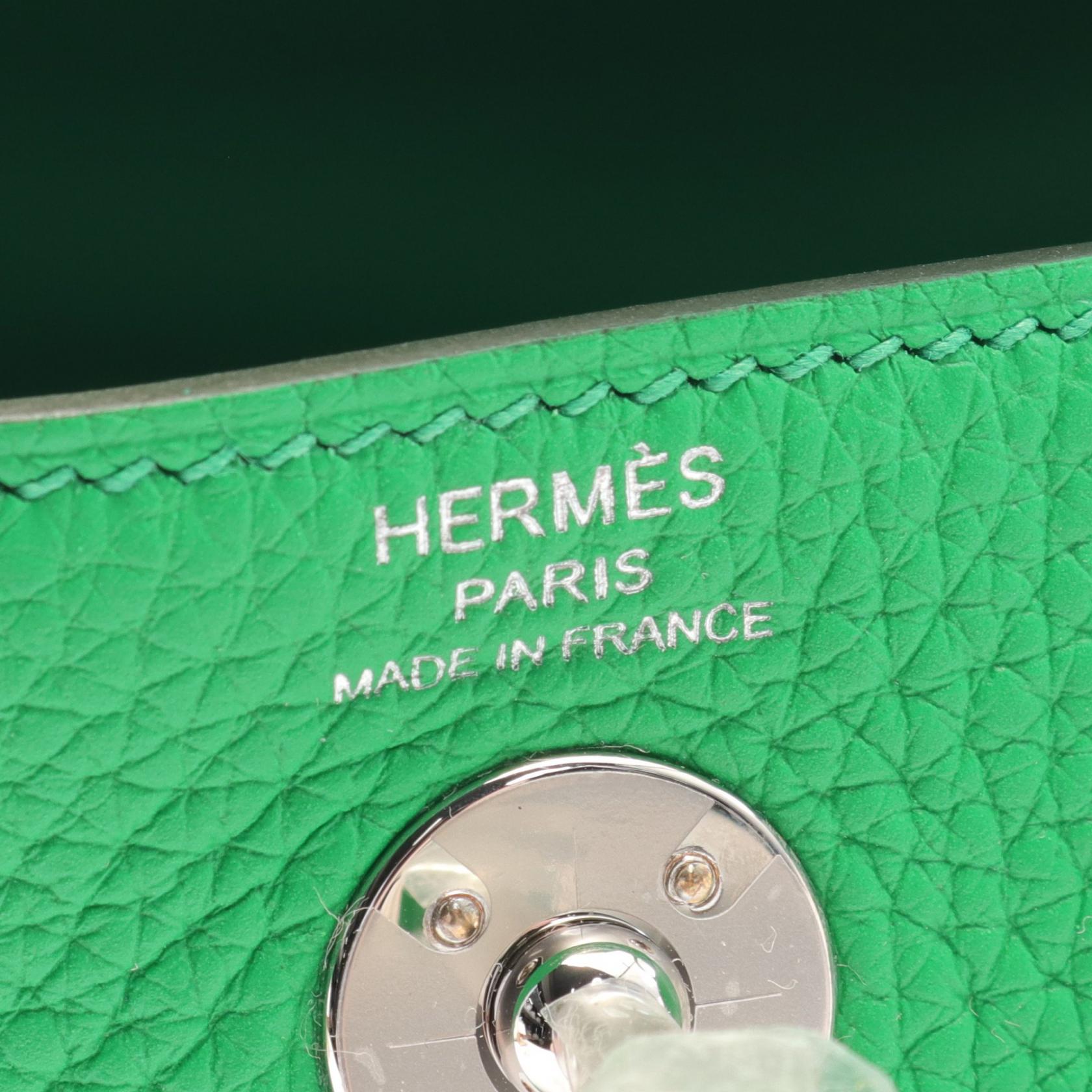 Hermes Lindy Mini Shoulder Bag Green