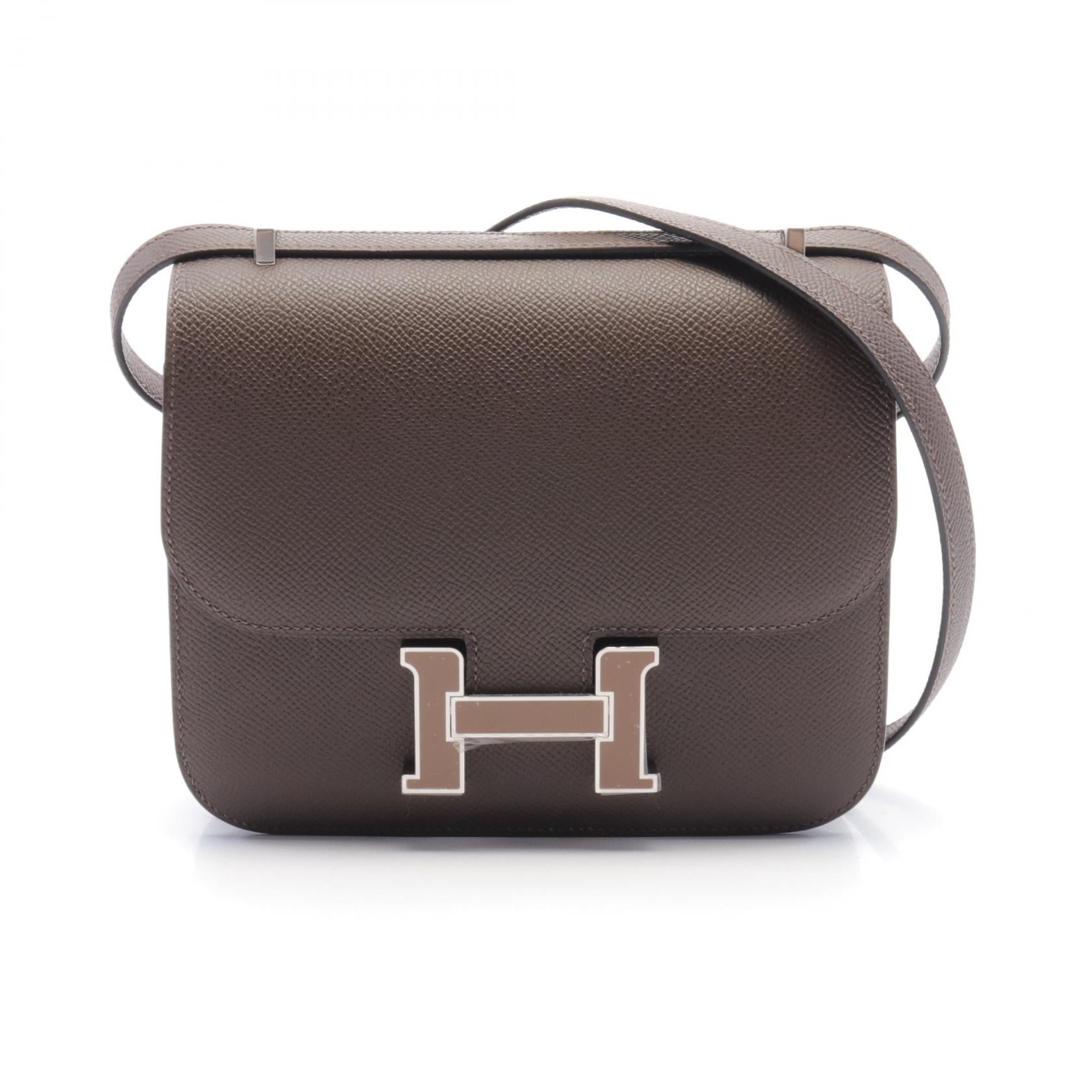 Hermes Constance Mini Mirror Shoulder Bag Brown