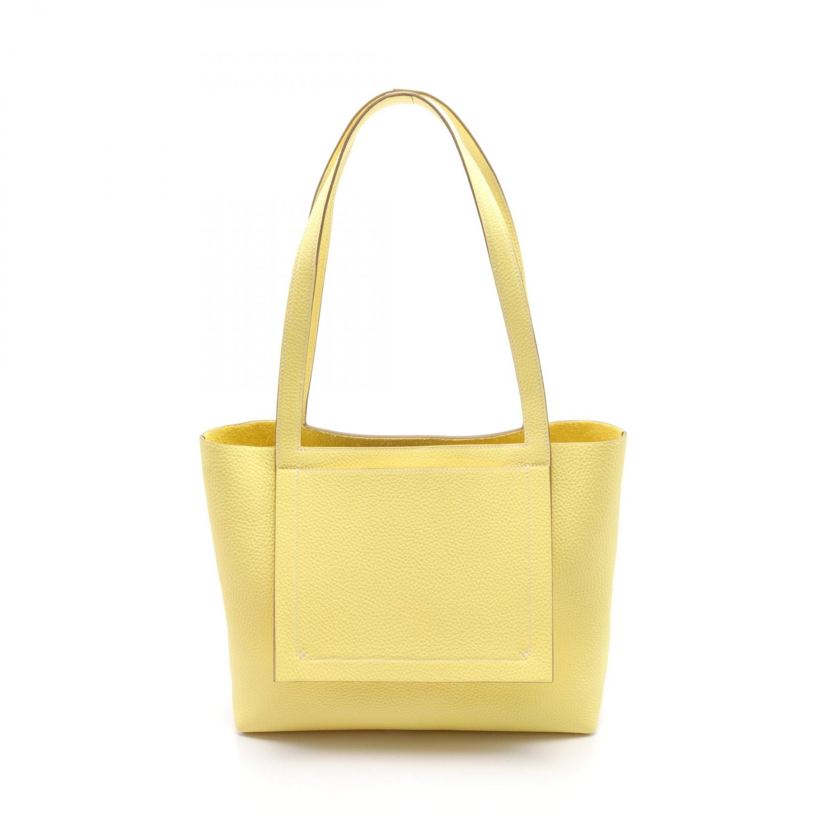 Hermes Cabas Elan 31 Yellow Tote Bag