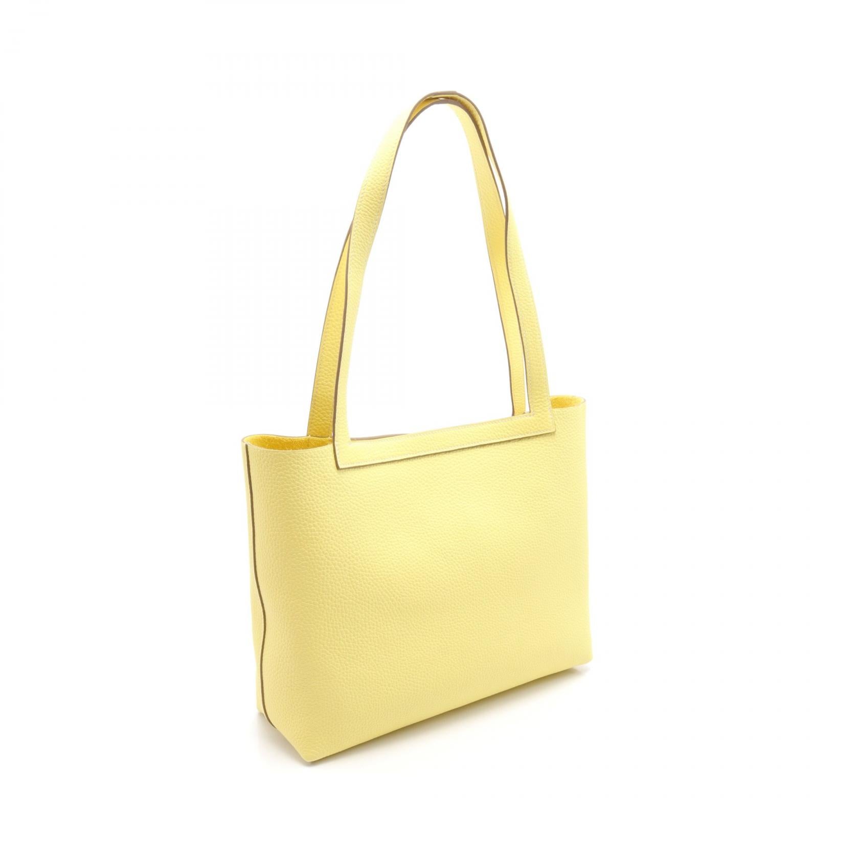 Hermes Cabas Elan 31 Yellow Tote Bag