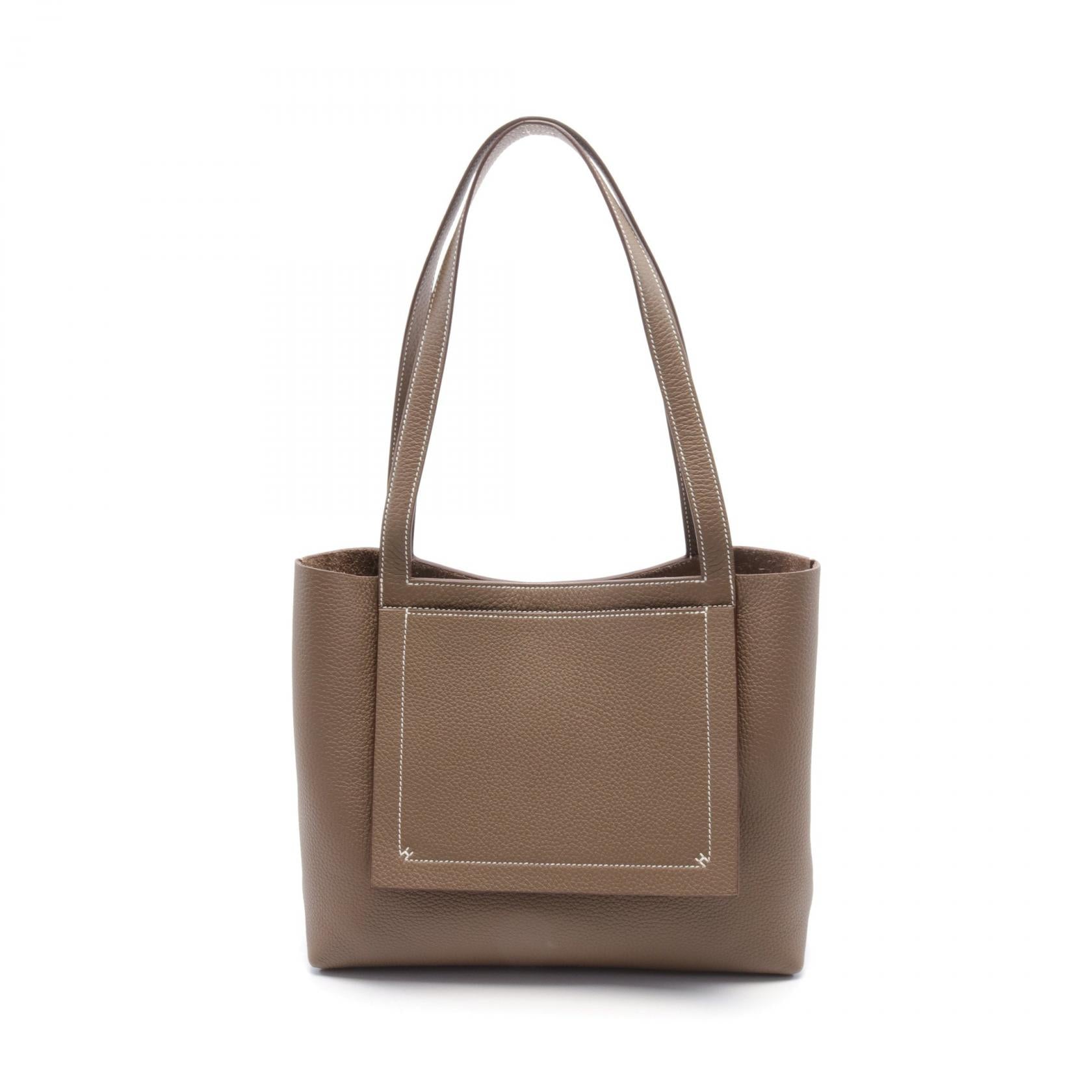 Hermes Cabas Elier 31 Etoupe Tote Bag Brown