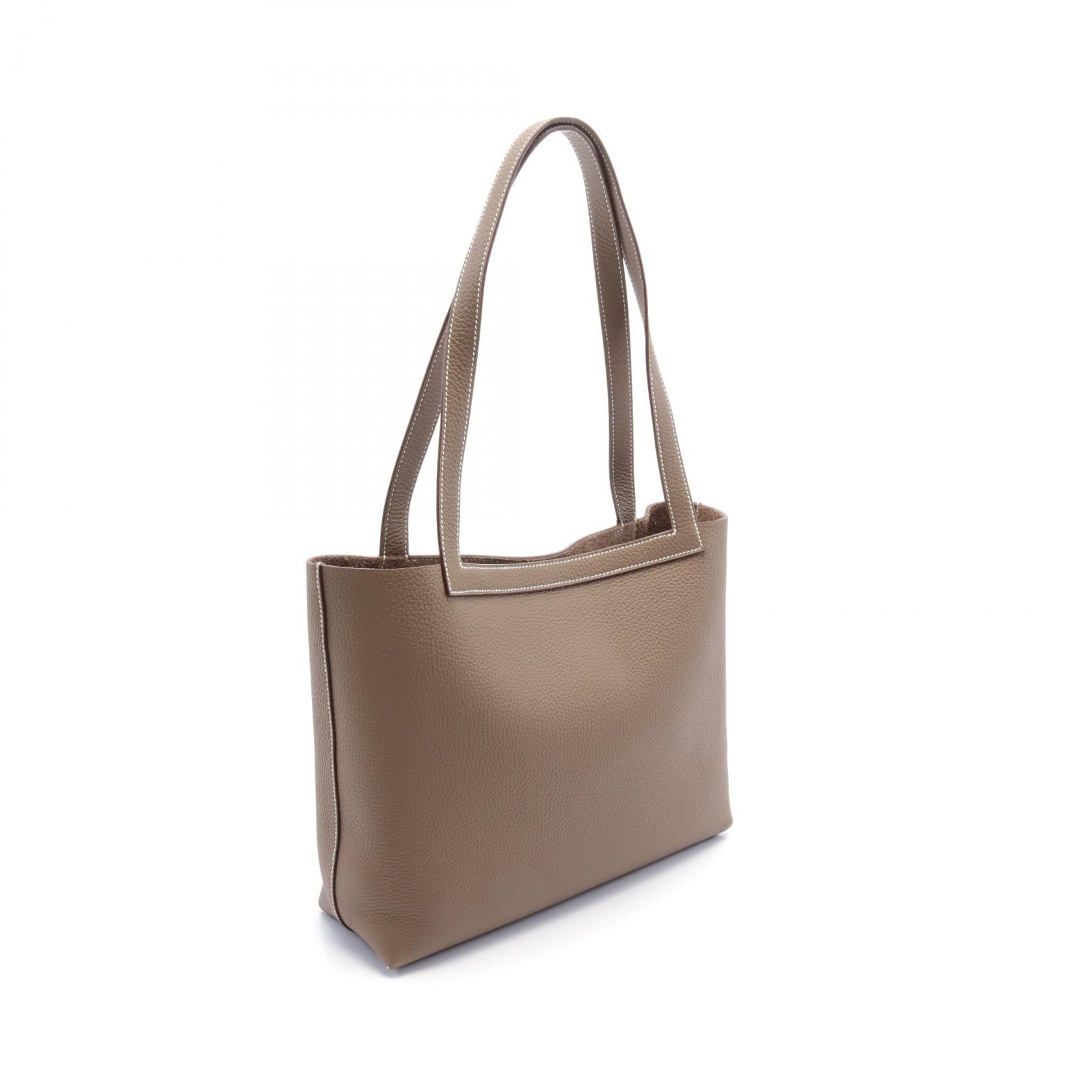 Hermes Cabas Elier 31 Etoupe Tote Bag Brown