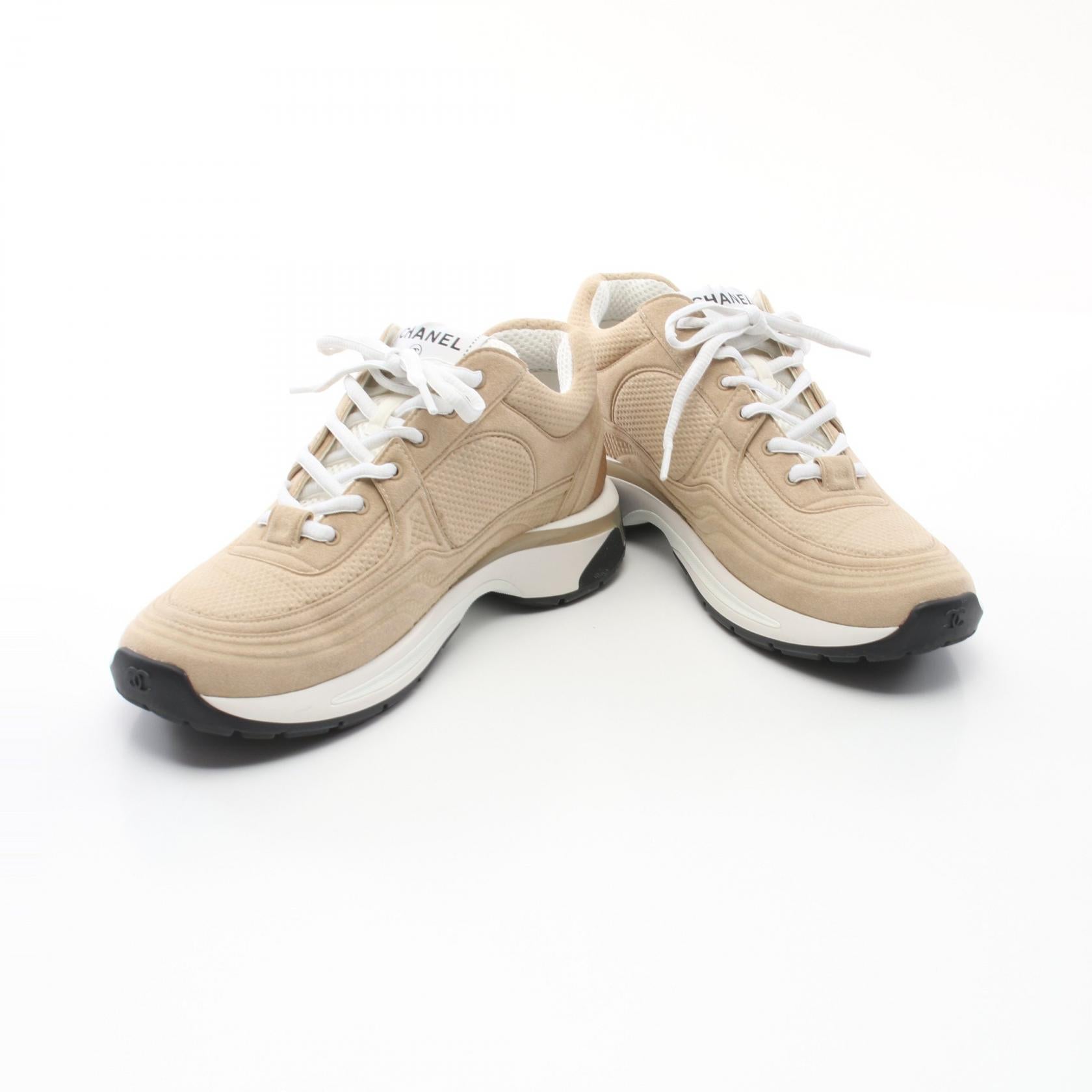 Chanel Suede Fabric Coco Mark Sneakers G45077