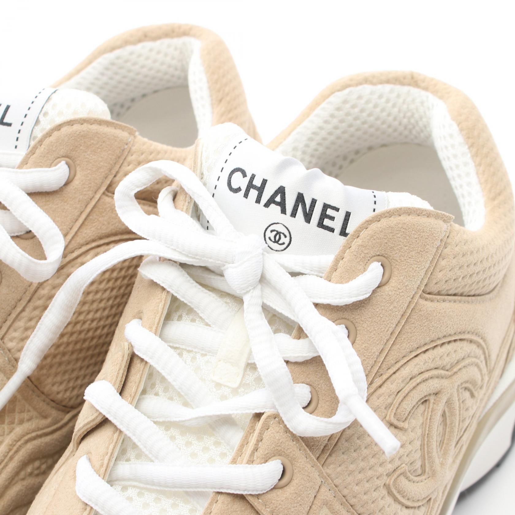 Chanel Suede Fabric Coco Mark Sneakers G45077