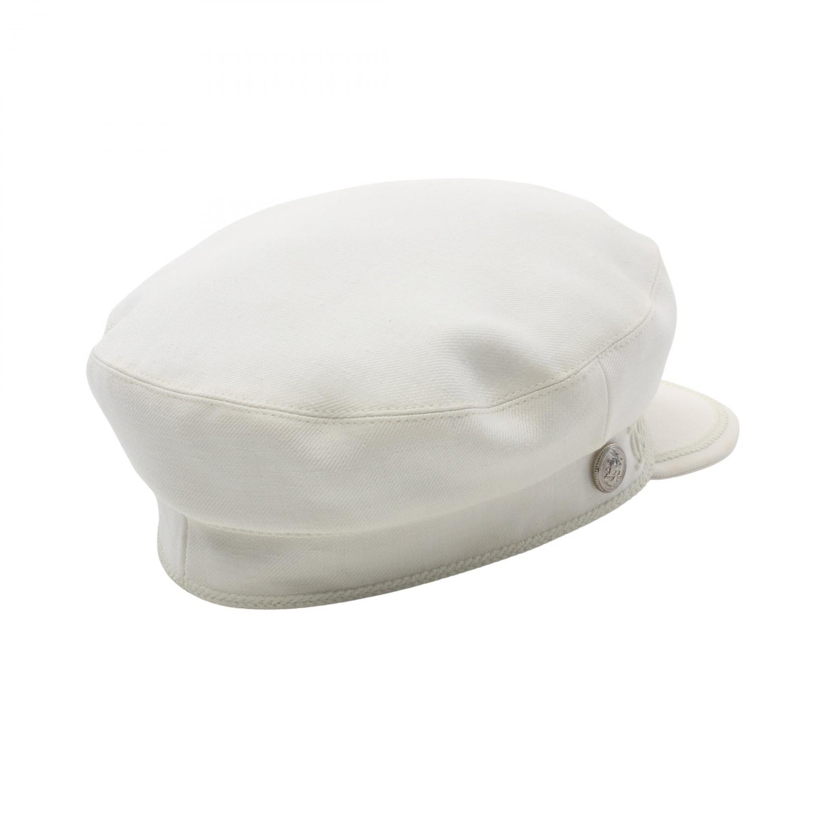 Hermes Cabourg Linen Canvas Hat